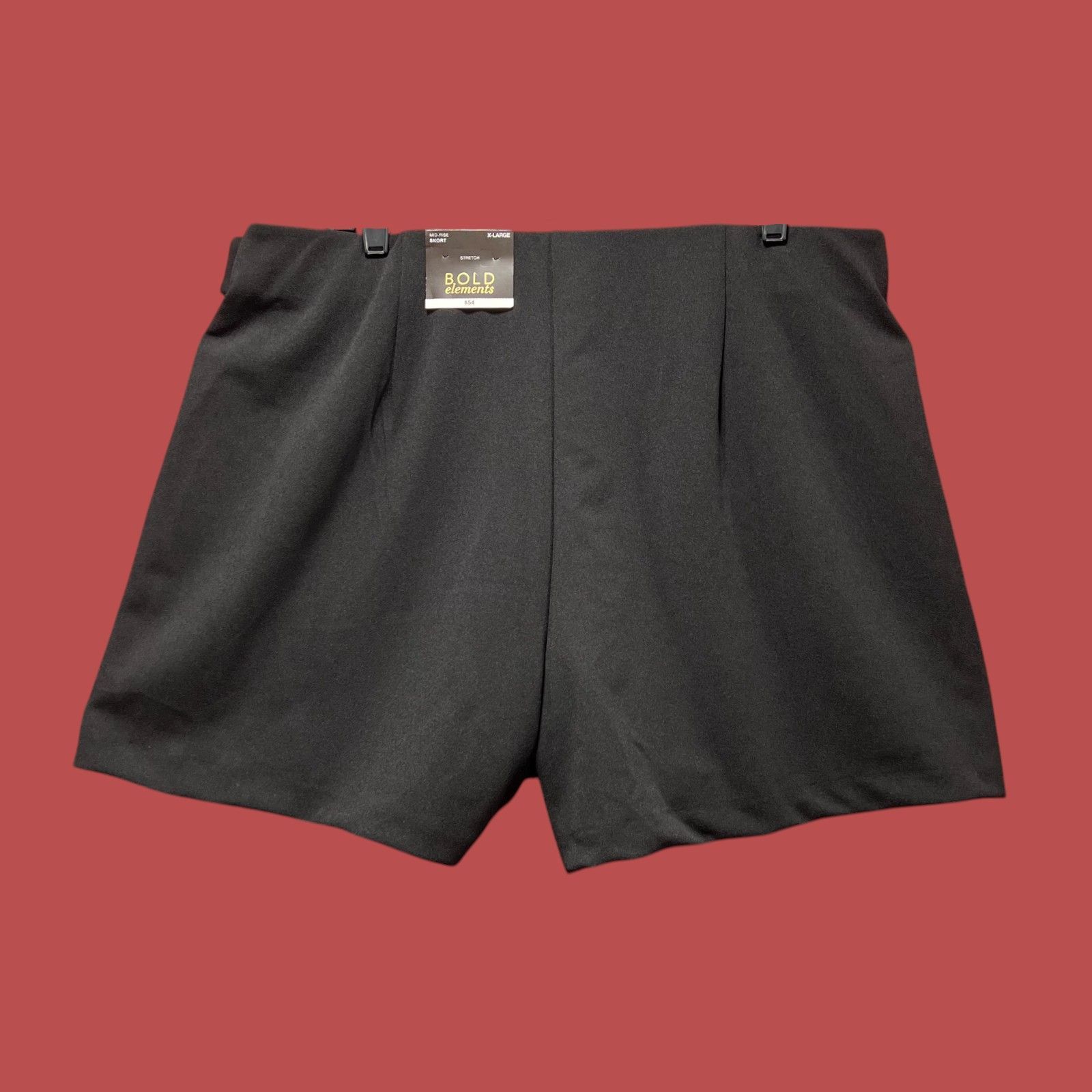 Other Bold Elements - Women's Mid-Rise Skort - Black - Extra Large Size 38" / US 16 / IT 52 - 5 Thumbnail