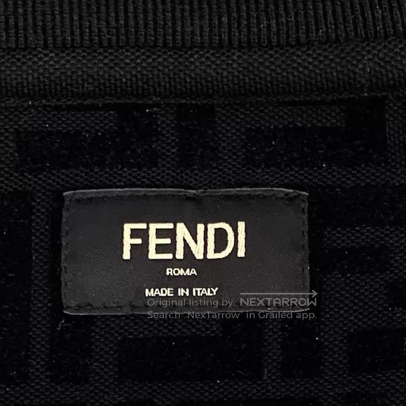 Fendi Fendi Black classic double F all-over printed cotton crew- Size S / US 4 / IT 40 - 5 Thumbnail
