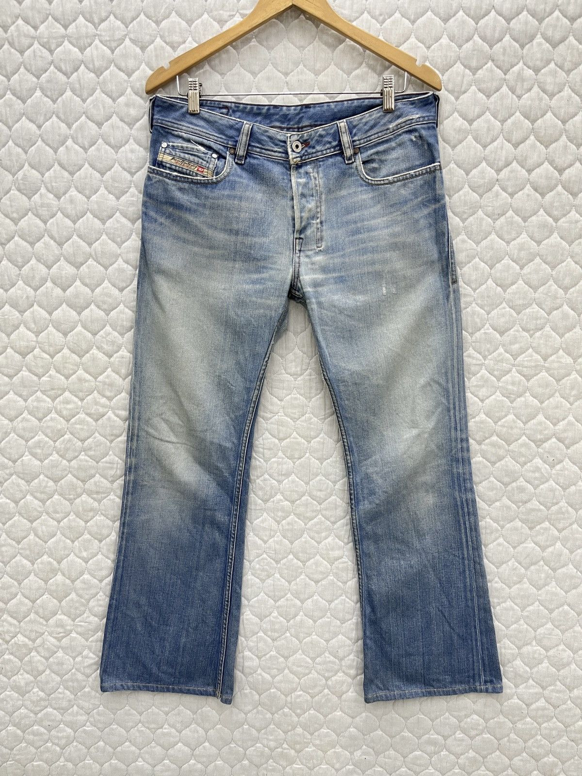 Image of Archival Clothing x Diesel Steals Diesel Industry Bootcut Denim in Blue, Men's (Size 33)