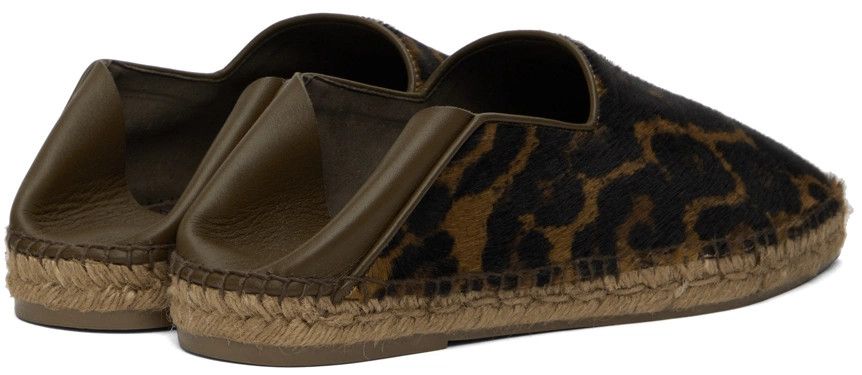 Tom Ford o1y0425 Leather Espadrilles in Leopard/Brown Size US 7 / EU 40 - 4 Thumbnail