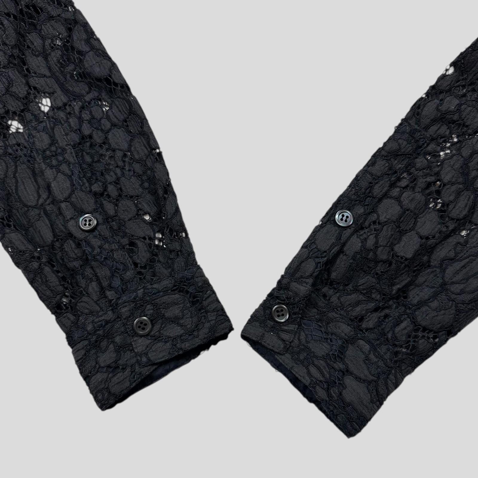 Prada Prada 00’s Floral Broderie Lace Mesh Blouse Shirt - M Size S / US 4 / IT 40 - 4 Thumbnail