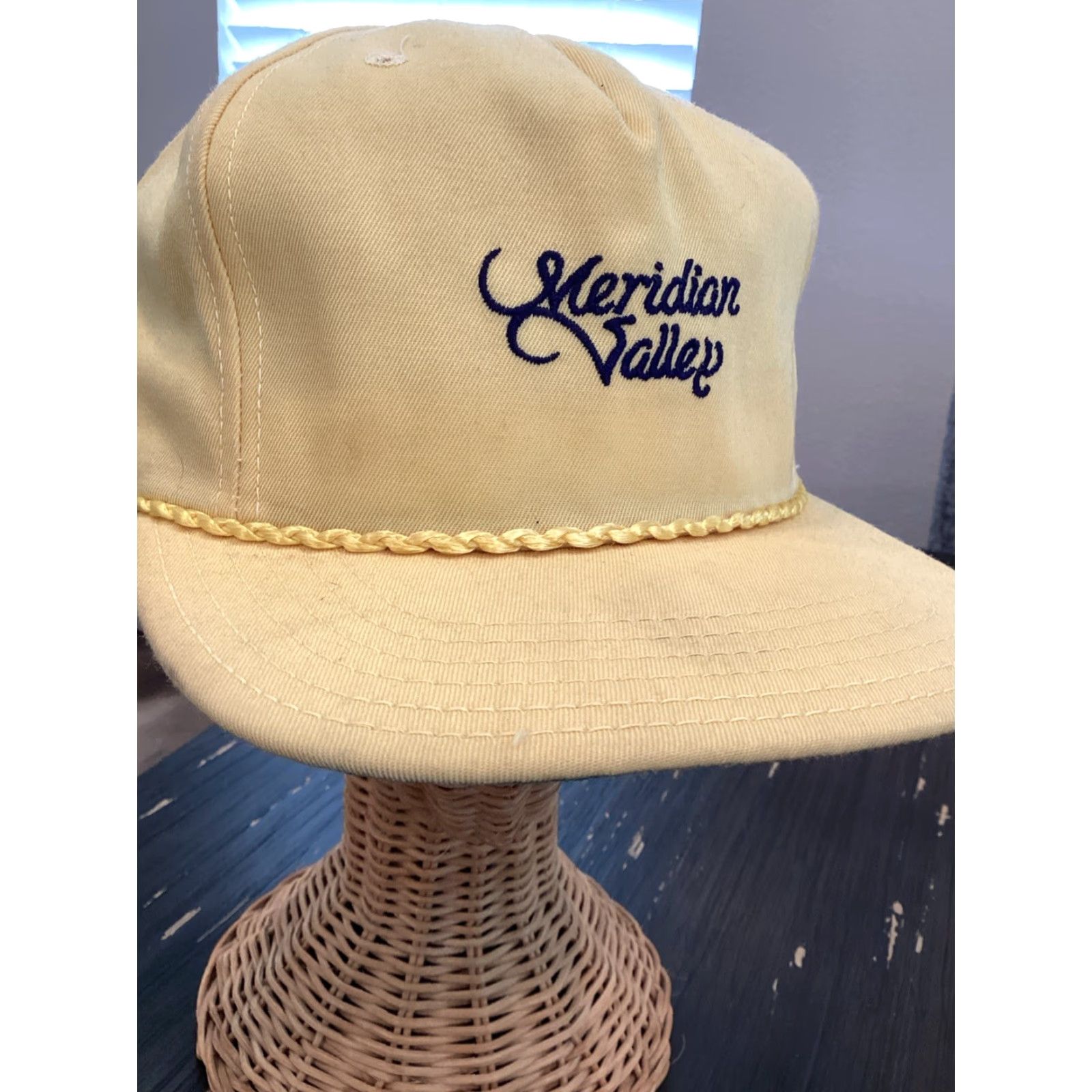 New Era Vintage Valley CC Golf New Era Wht Tag Cap Derby Cap Rope Country Club Golfing Size ONE SIZE - 2 Thumbnail