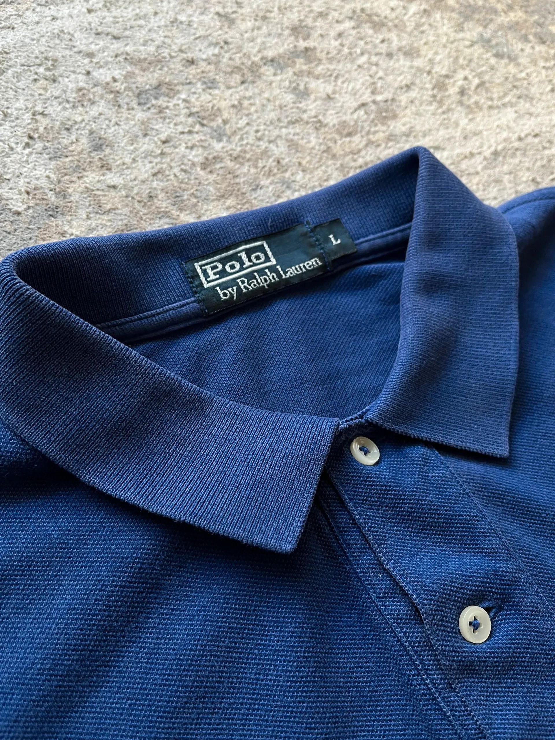 Polo Ralph Lauren Polo Ralph Lauren Small Pony Blue Polo Shirt Sz L Size US L / EU 52-54 / 3 - 4 Thumbnail