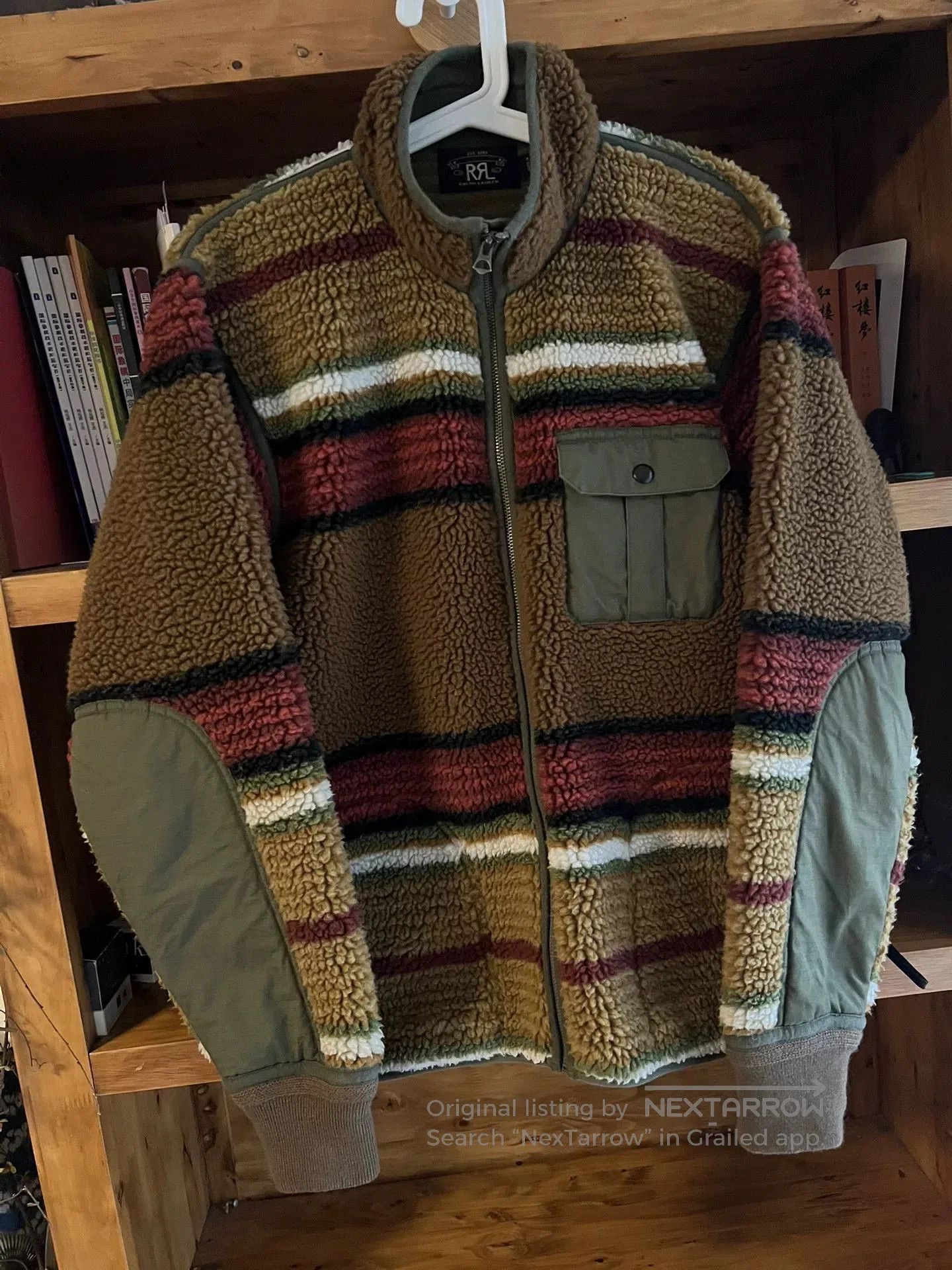 RRL Ralph Lauren vintage rrl fleece jacket with retro pattern. Size US M / EU 48-50 / 2 - 2 Thumbnail