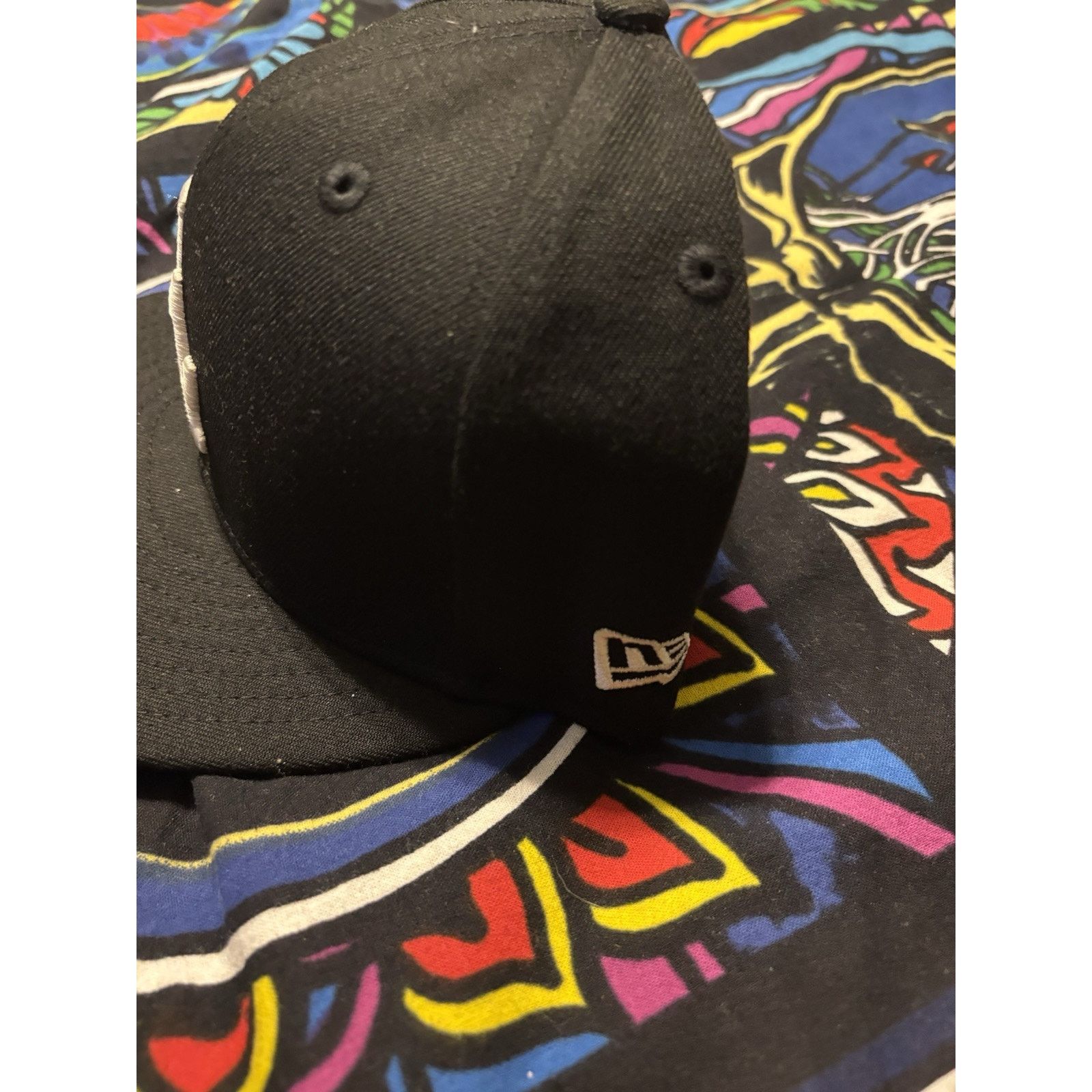 New Era MLB Los Angeles Dodgers Hat New Era 7 3/8 Flex Fit Black Size ONE SIZE - 2 Thumbnail