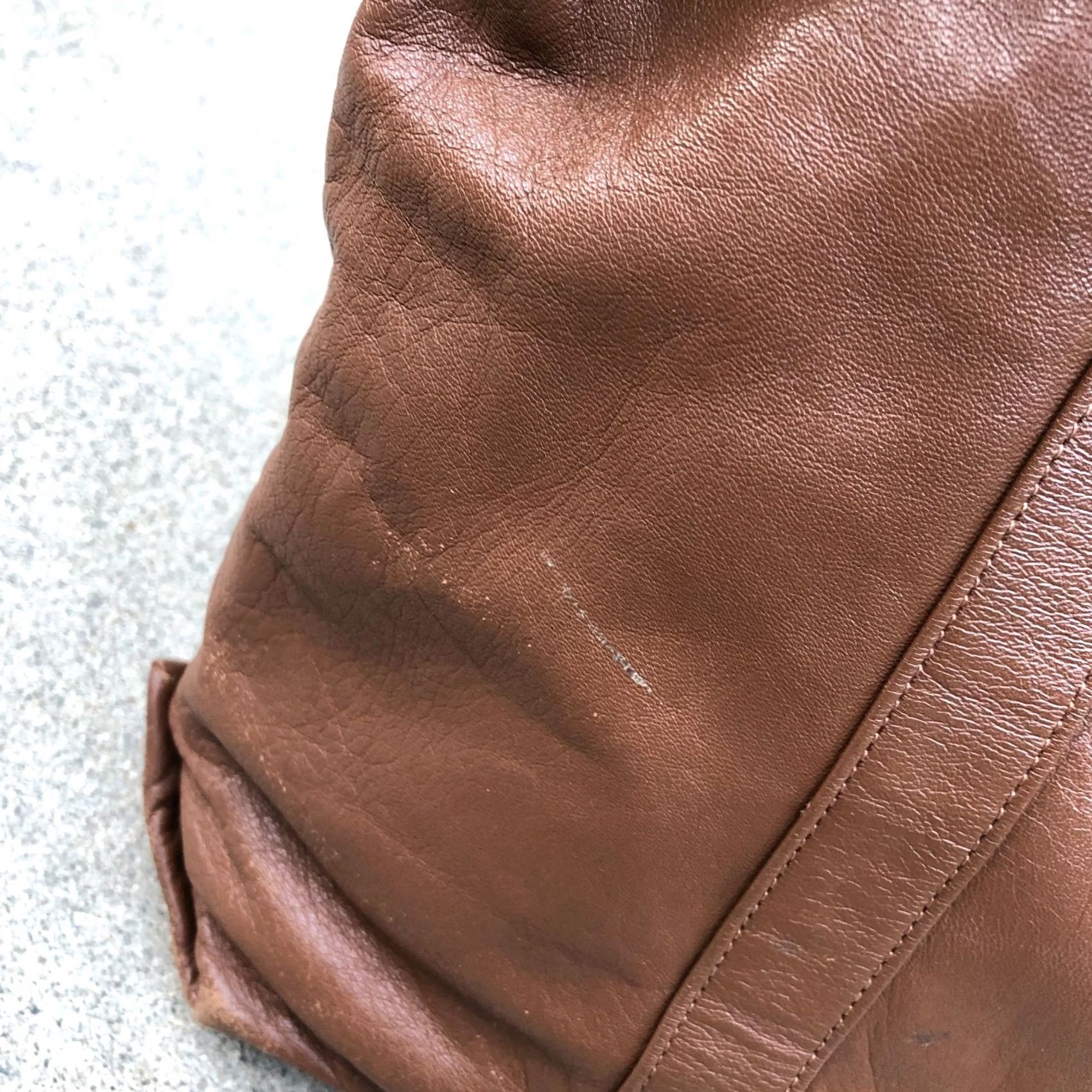 Vintage VINTAGE Robinson's Leather Tote Purse Women's Brown Shoulder Bag Large Tote Brown Leather Women Bag Large Robinson's Size ONE SIZE - 5 Thumbnail