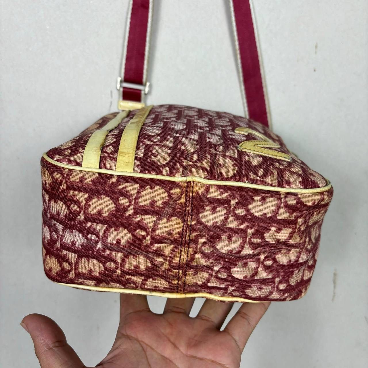 Dior Dior Vintage Trotter Messenger Bag No 2 Burgundy Galliano Size ONE SIZE - 8 Thumbnail