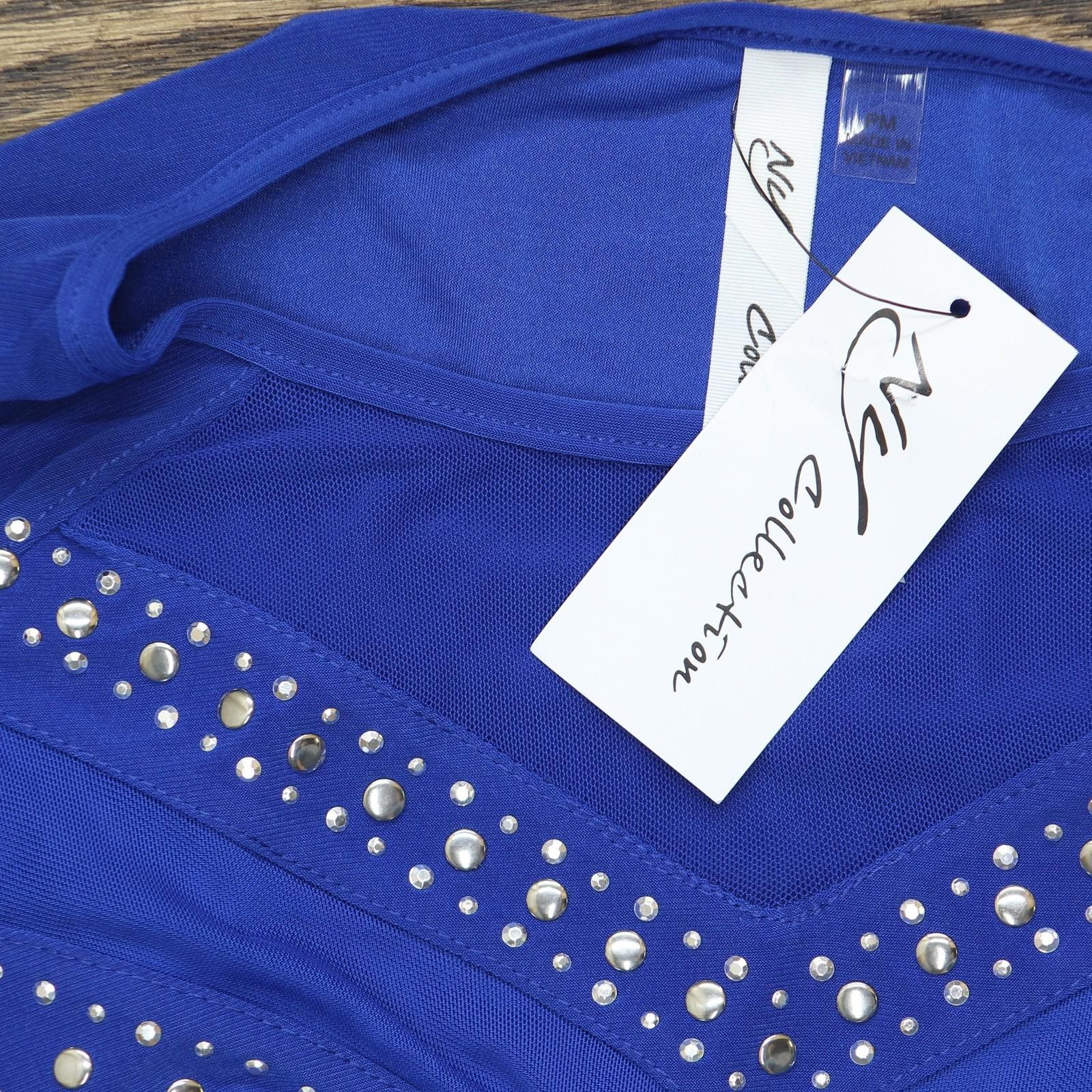 Other Nwt Ny Collection Flutter Sleeve Top Surf The Web Blue Pm Size M / US 6-8 / IT 42-44 - 3 Thumbnail