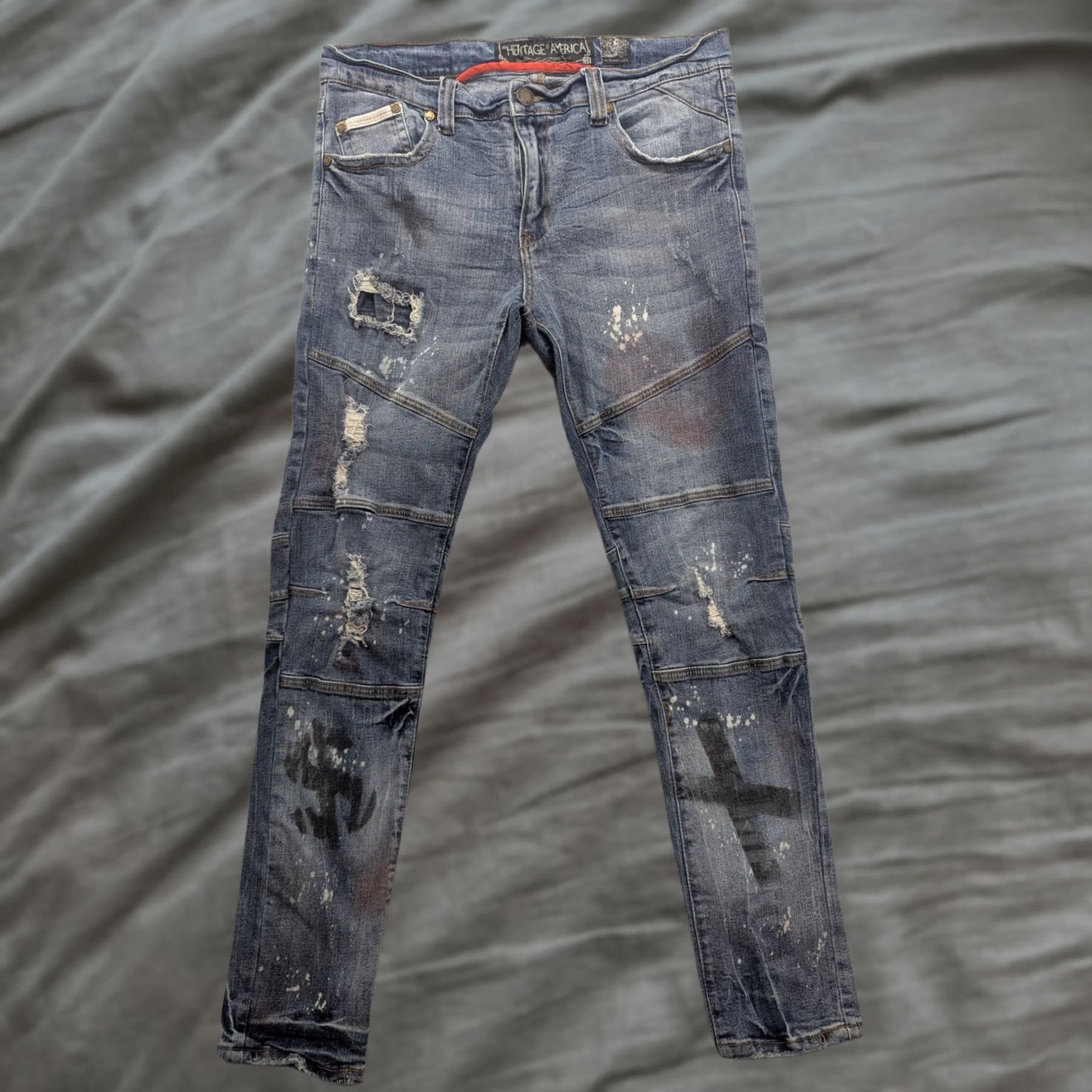 Emporio Armani × Vintage CRAZY VINTAGE 90s DISTRESSED ARMANI JEANS