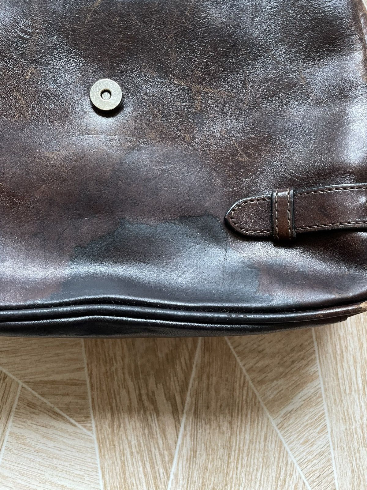 Vintage Retro Vintage Claudio Ferrici Leather Brown Shoulder Bag Size ONE SIZE - 19 Thumbnail