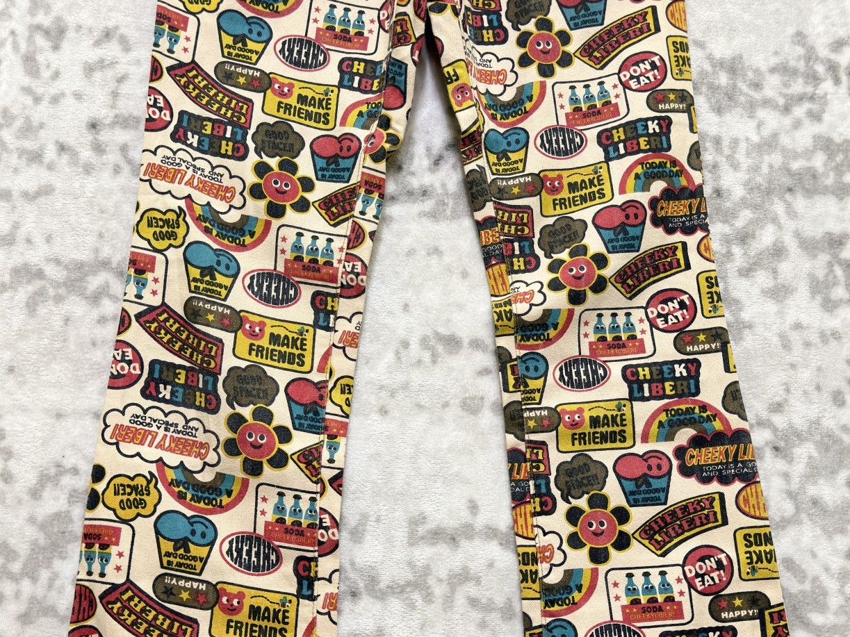 Hysteric Glamour Flare CHEEKYLIBERI Over Print Hysteric Style Design Pant Size US 26 / EU 42 - 6 Thumbnail