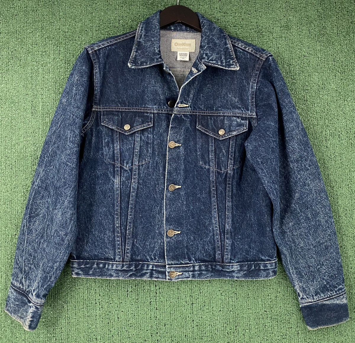 Oshkosh VTG 70’s OshKosh Acid Wash Jean Jacket Medium Union Made Size US M / EU 48-50 / 2 - 1 Thumbnail