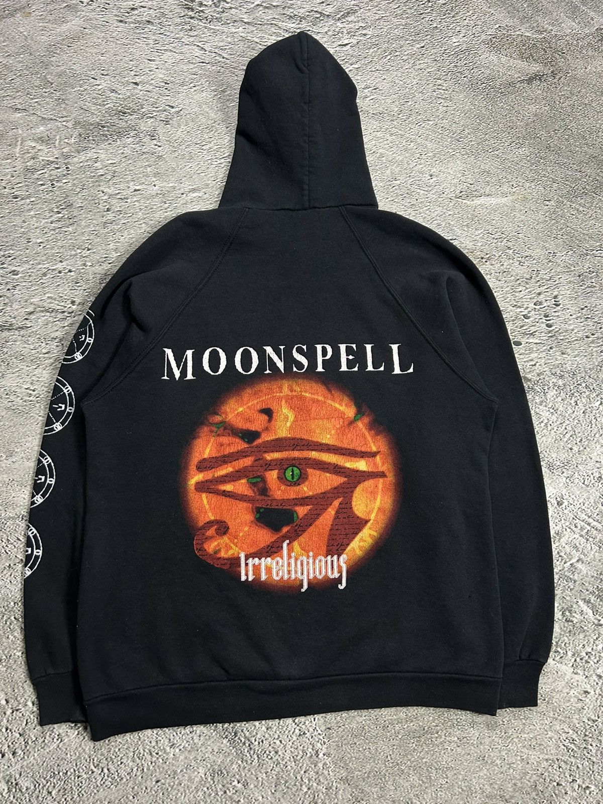 Band Tees × Vintage Vintage 90s Moonspell irreligious hoodie Big logo size XL Size US XL / EU 56 / 4 - 7 Thumbnail
