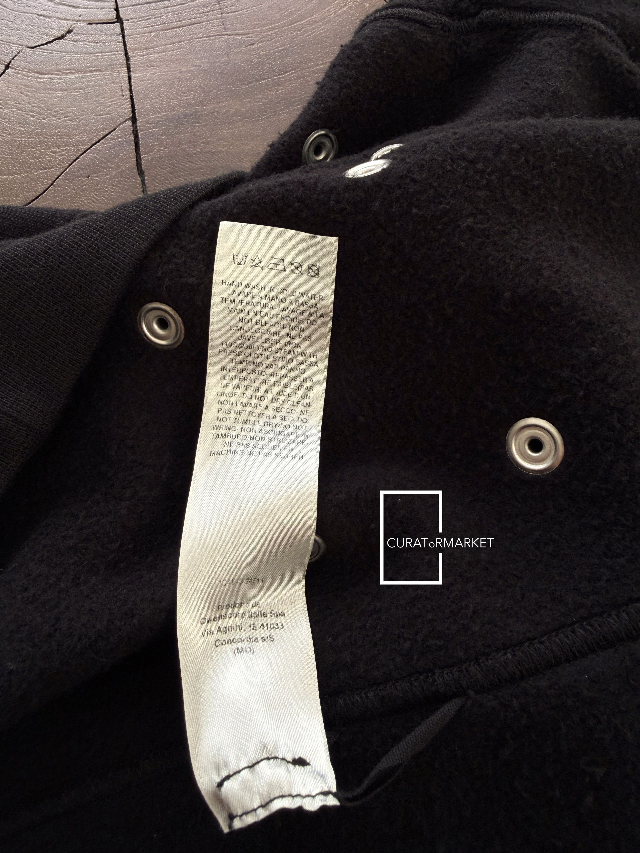 Rick Owens Drkshdw Granbury Organic Fleece Press Stud Button Hoodie SS24 Lido Size US S / EU 44-46 / 1 - 10 Thumbnail