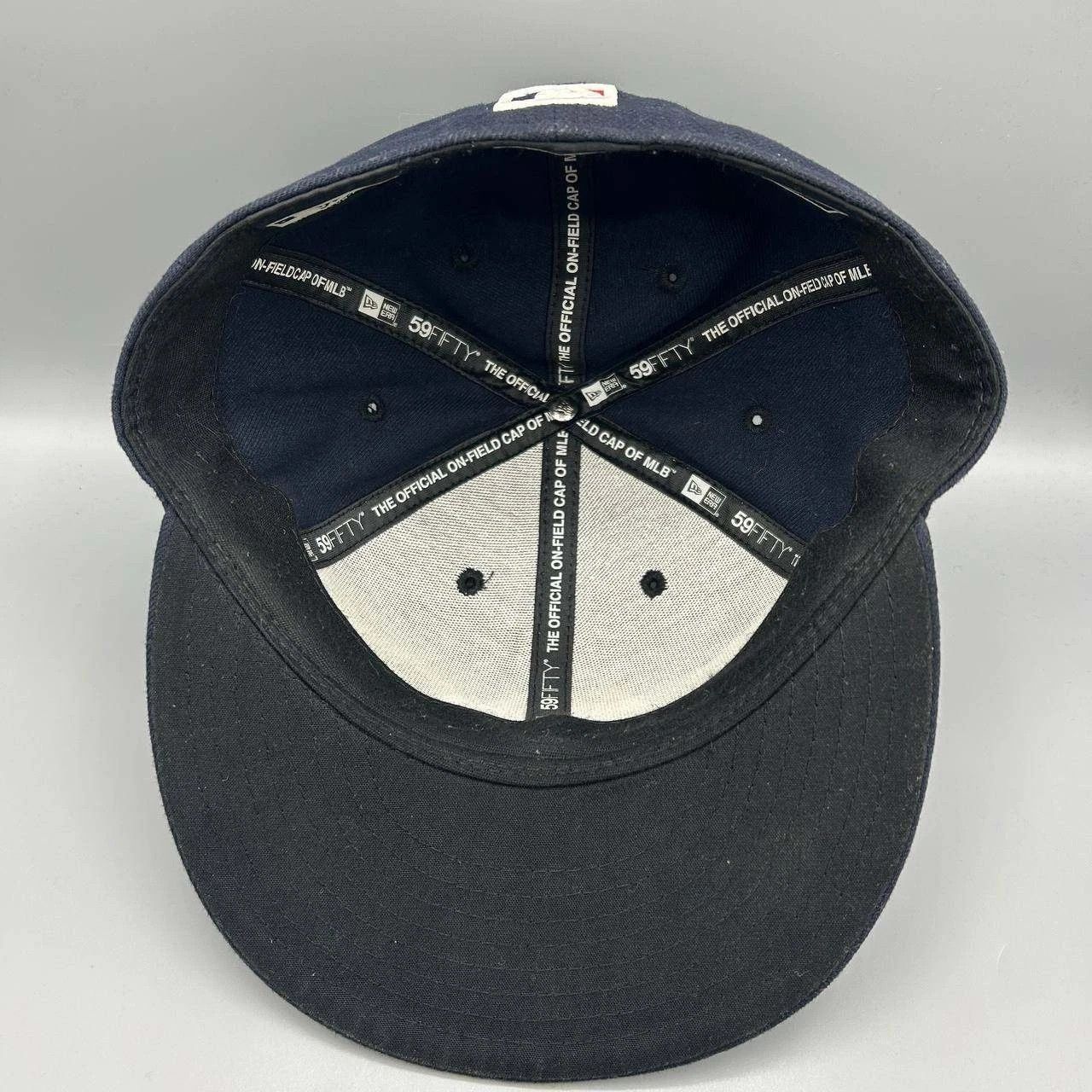 New Era Boston Red Sox Hat Men 7 Embroidered 59Fifty New Era Fitted Size ONE SIZE - 4 Thumbnail