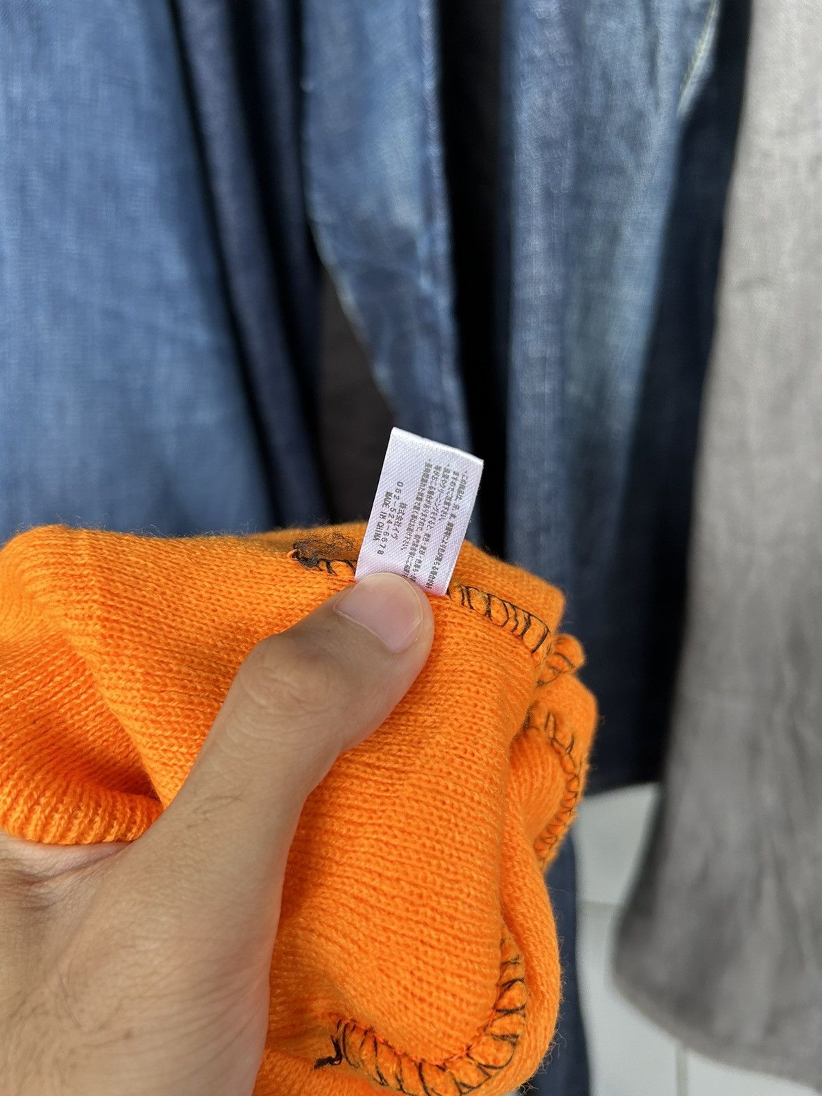 David Beckham × Japanese Brand Orange Beanie David Beckham Style Size ONE SIZE - 8 Thumbnail