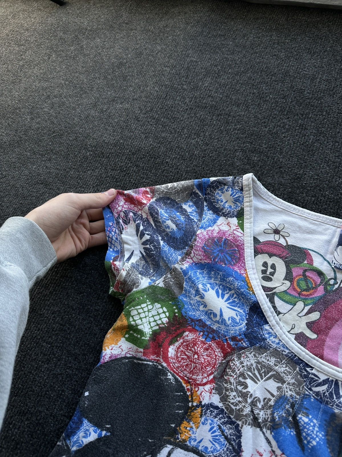 Desigual 🚨Desigual DISNEY Womens Mesh Face JPG Style Rare Old Money Size XL / US 12-14 / IT 48-50 - 4 Thumbnail