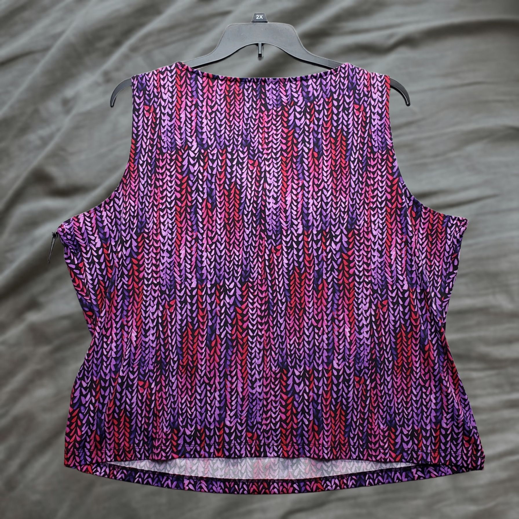 Calvin Klein Calvin Klein Tank Top Womens 2X Multicolor Printed Stretch Sleeveless Cowl Neck Tank Top Womens 2X Multicolor Printed Stretch Sleeveless Cowl Neck Size XXL / US 16-18 / IT 52-54 - 1 Thumbnail