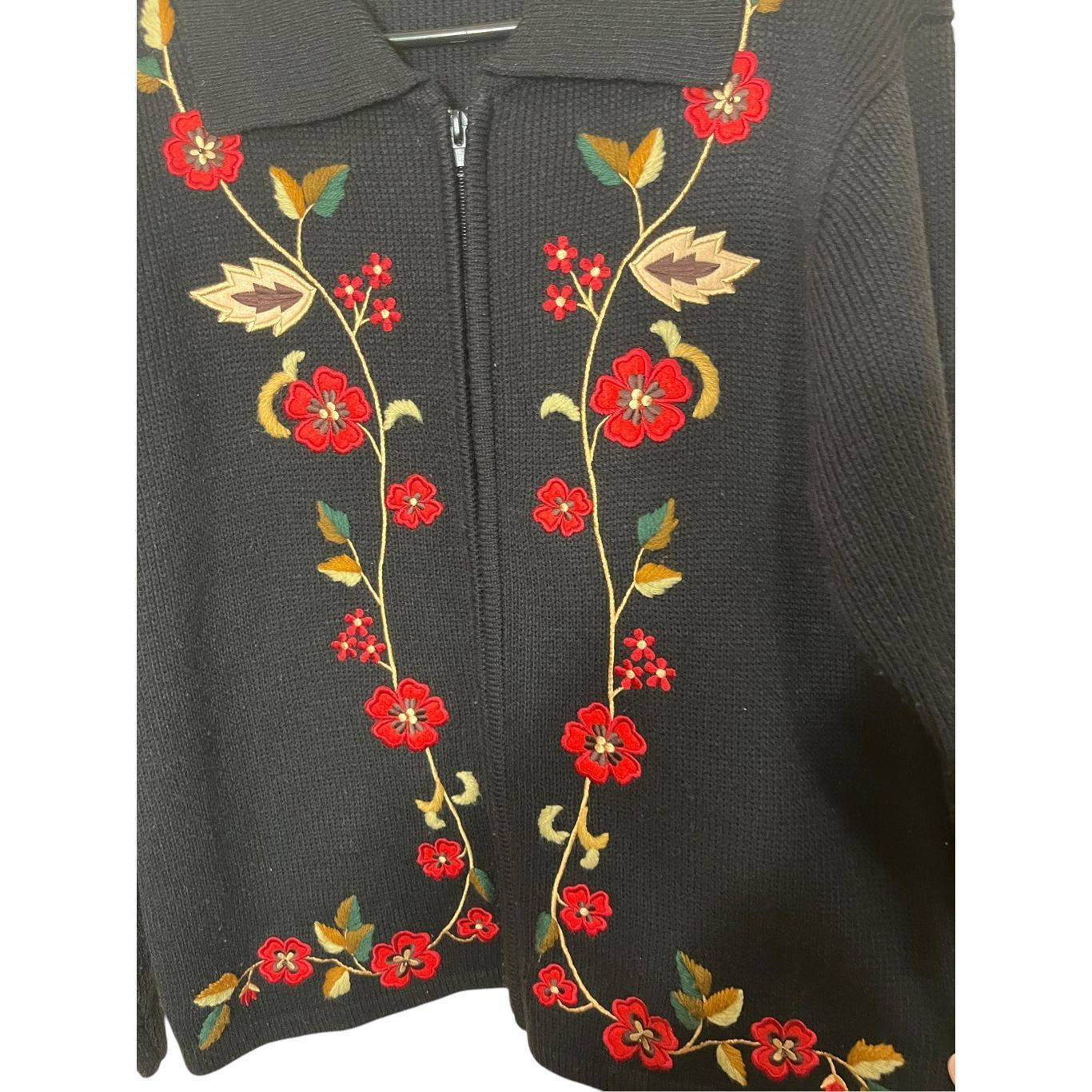 Other Vintage Crystal Kobe Embroidered Cardigan Sweater Size S Size S / US 4 / IT 40 - 3 Thumbnail