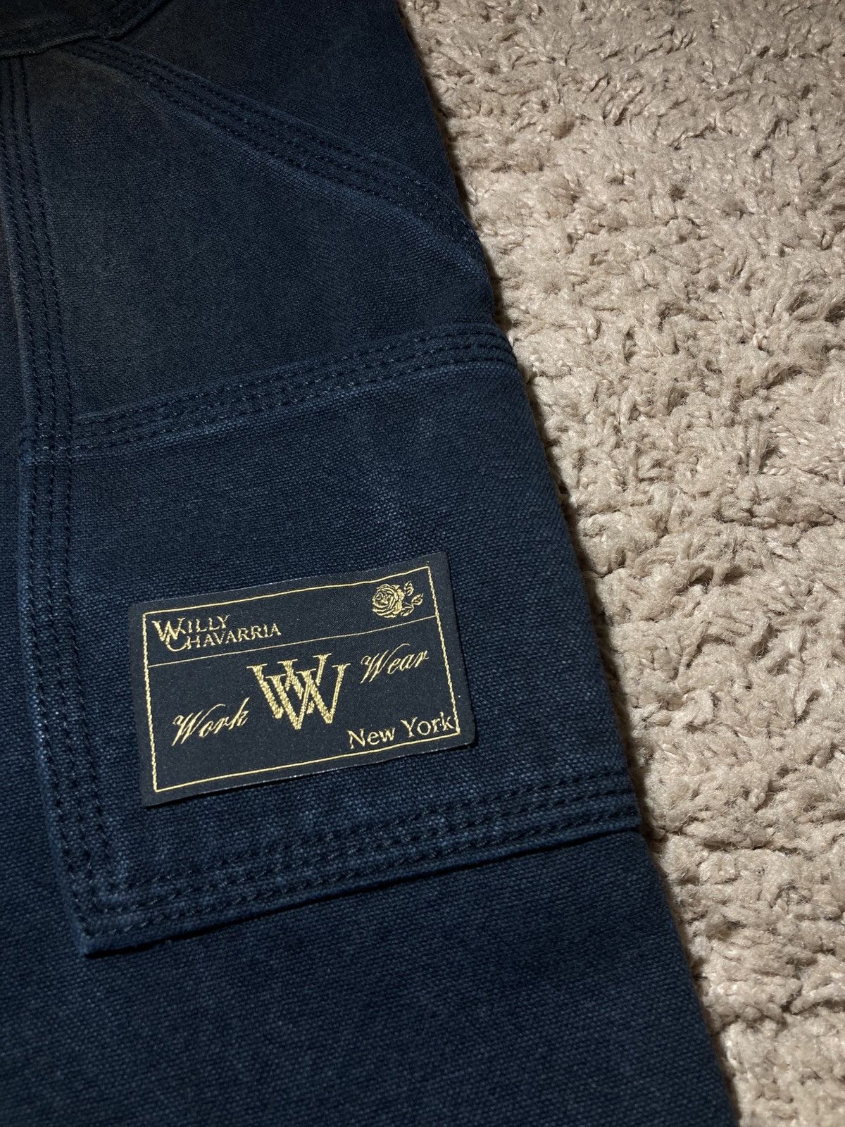 Willy Chavarria New AW25 Willy Chavarria XXL Toluca Denim Carpenter Baggy Size US 30 / EU 46 - 14 Thumbnail