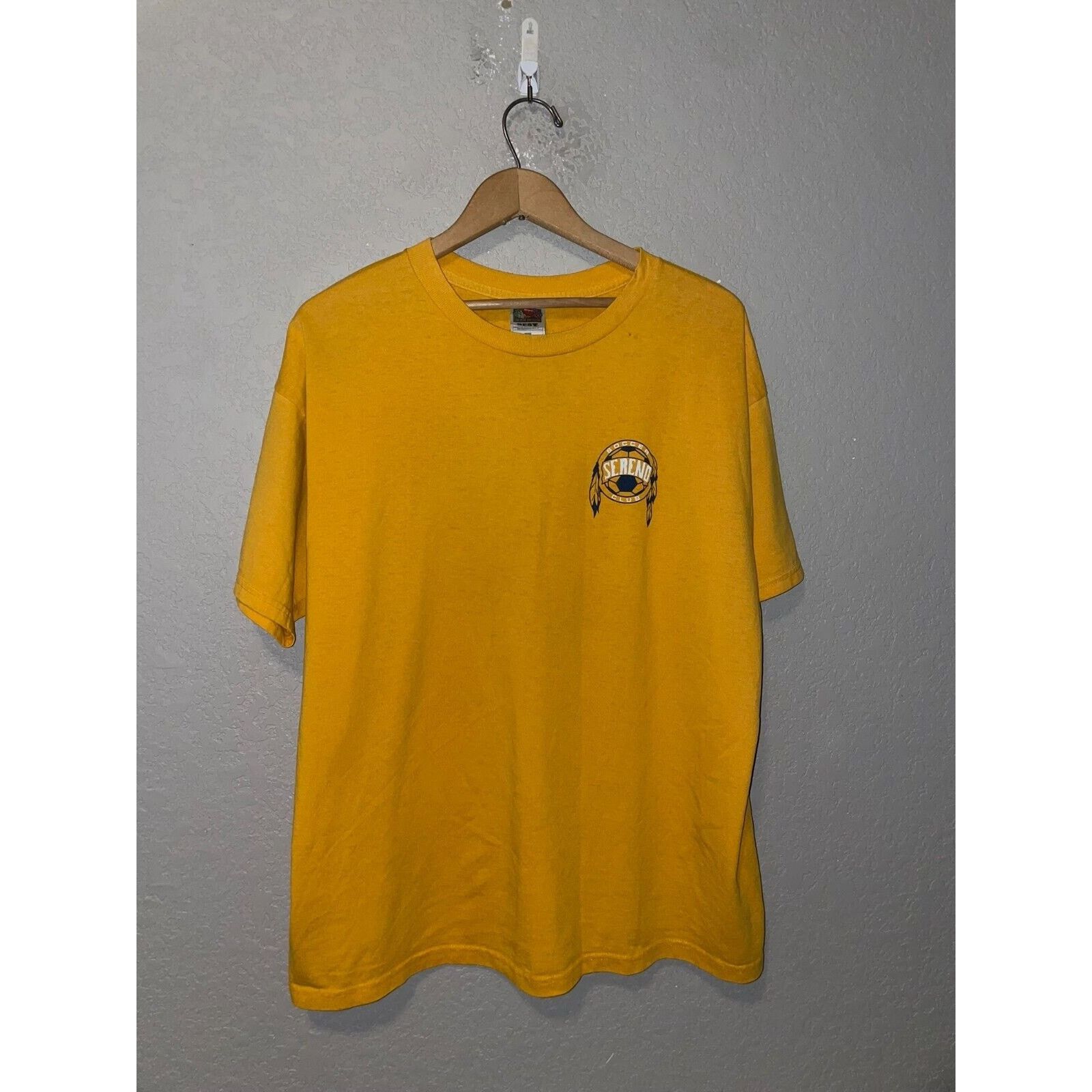 Fruit Of The Loom Vintage Serono Soccer Shirt Club Futbol Eiger Tee VTG XL Size US XL / EU 56 / 4 - 2 Thumbnail