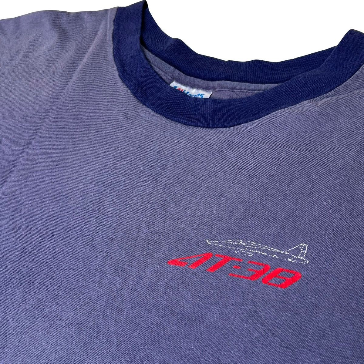 Hanes 1983 AT-38 Fighter Jet Blackbird Aircraft Vintage T Shirt Size US XL / EU 56 / 4 - 4 Thumbnail