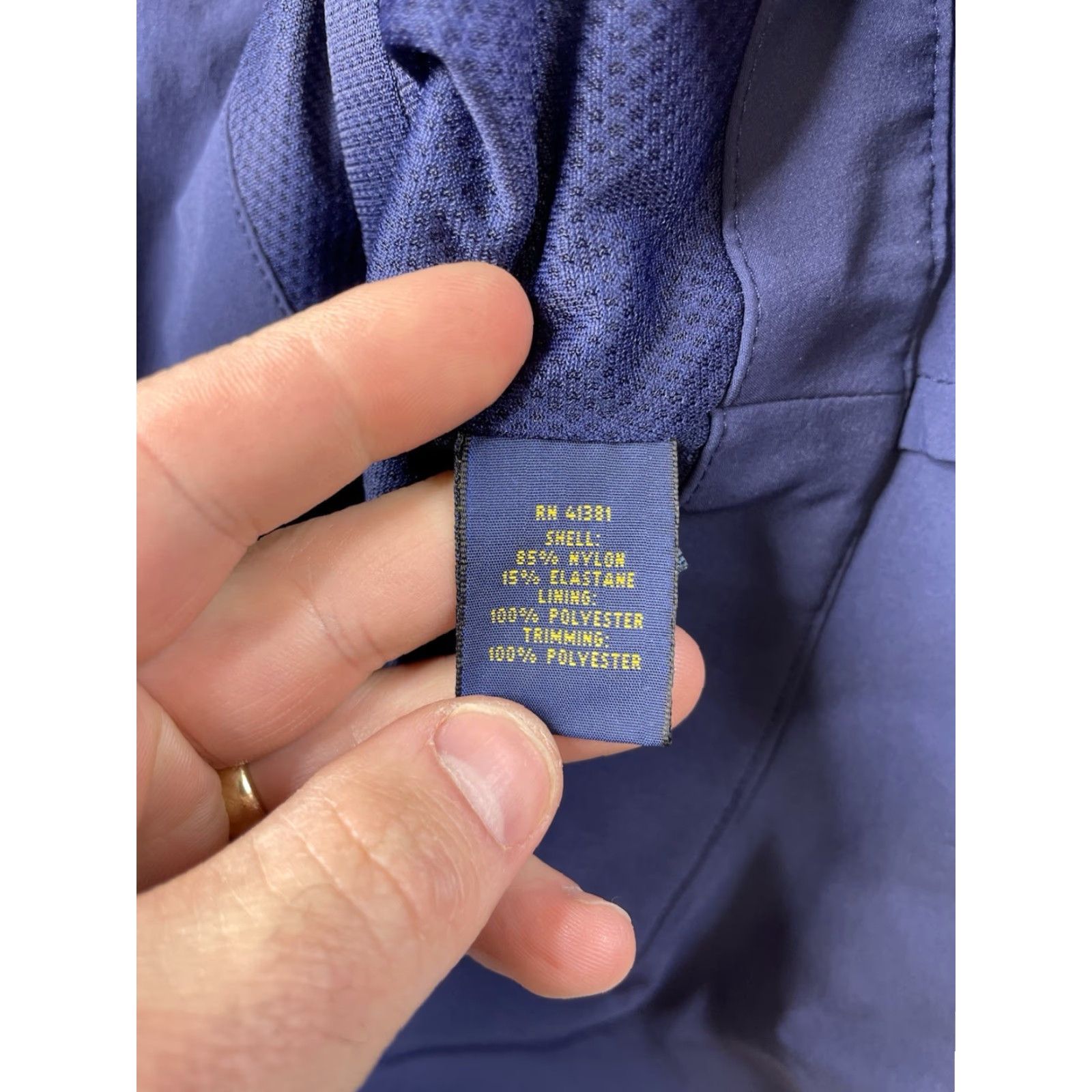 Ralph Lauren Polo Golf Jacket Women XL Navy Zip Up Sleeveless Pockets Lightweight Lined Windbreaker Sports Athleisure Size XL / US 12-14 / IT 48-50 - 5 Thumbnail