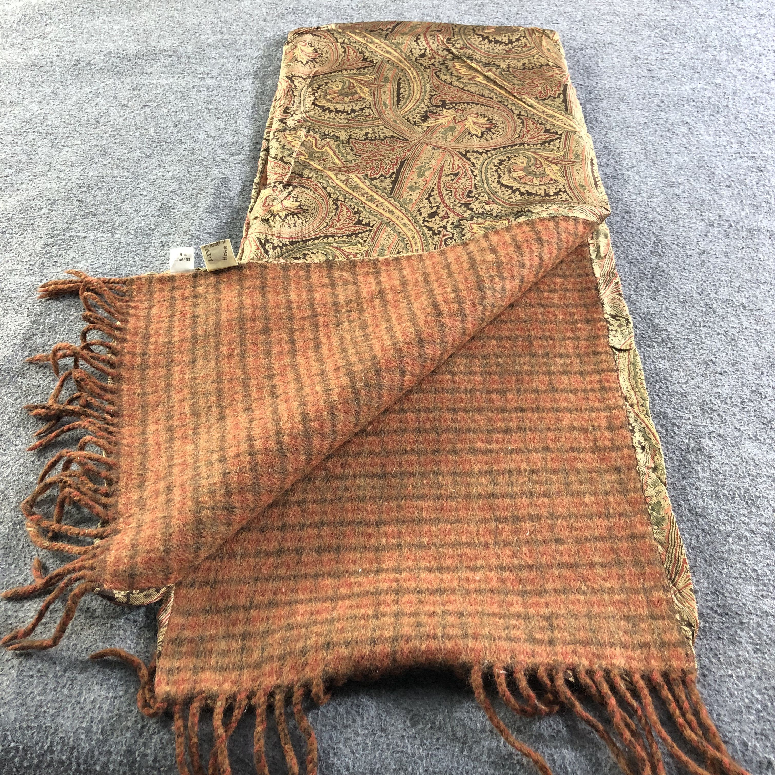 Hypebeast Top Kapi Paisley Silk/Wool Scarf Muffler V1998 Size ONE SIZE - 6 Thumbnail