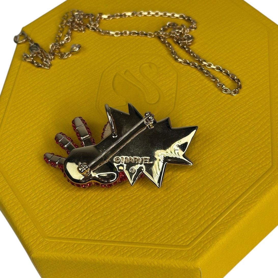 Swarovski Swarovski Iron Man Marvel Necklace Pendant brooch Unisex Size ONE SIZE - 7 Thumbnail