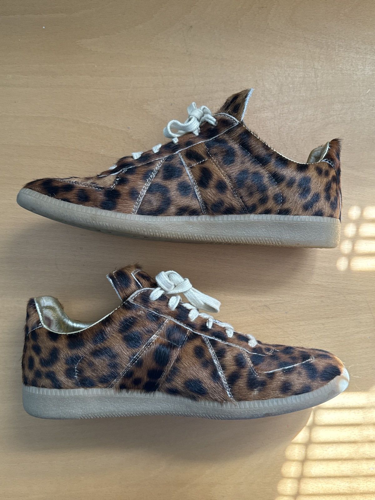 Maison Margiela Maison Martin Margiela Replica Low Gats Cheetah Fur AW17 Size US 8 / EU 41 - 4 Thumbnail