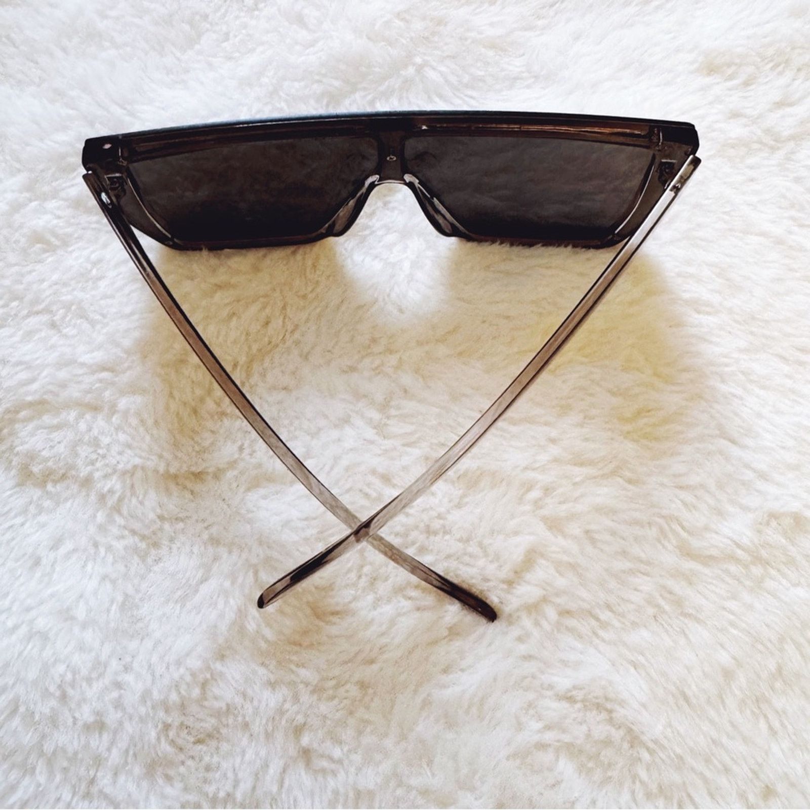 Other Greta Gray Oversized Statement Sunglasses Size ONE SIZE - 8 Thumbnail