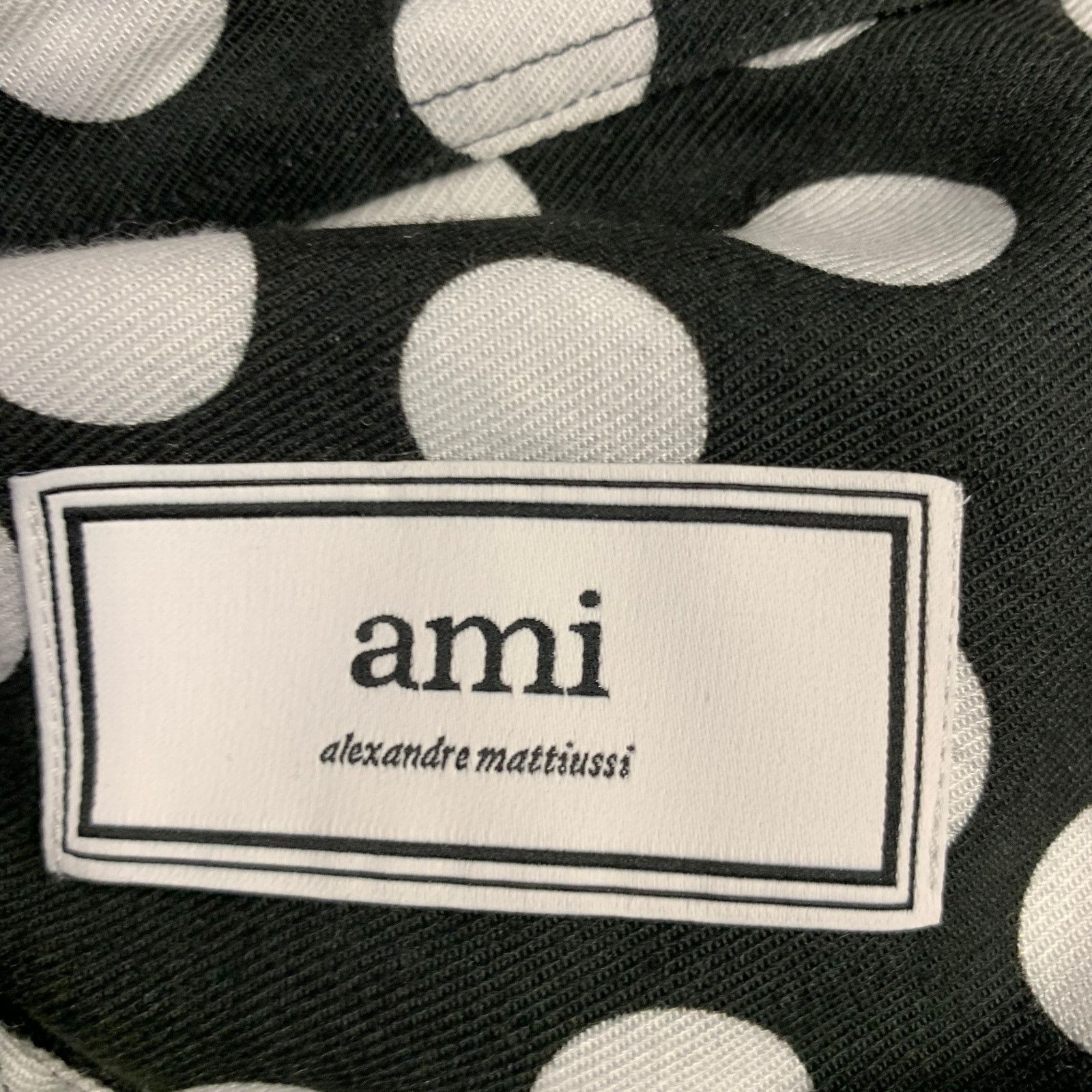 AMI AMI Black White Polka Dot Long Sleeve Shirt Size US S / EU 44-46 / 1 - 6 Thumbnail