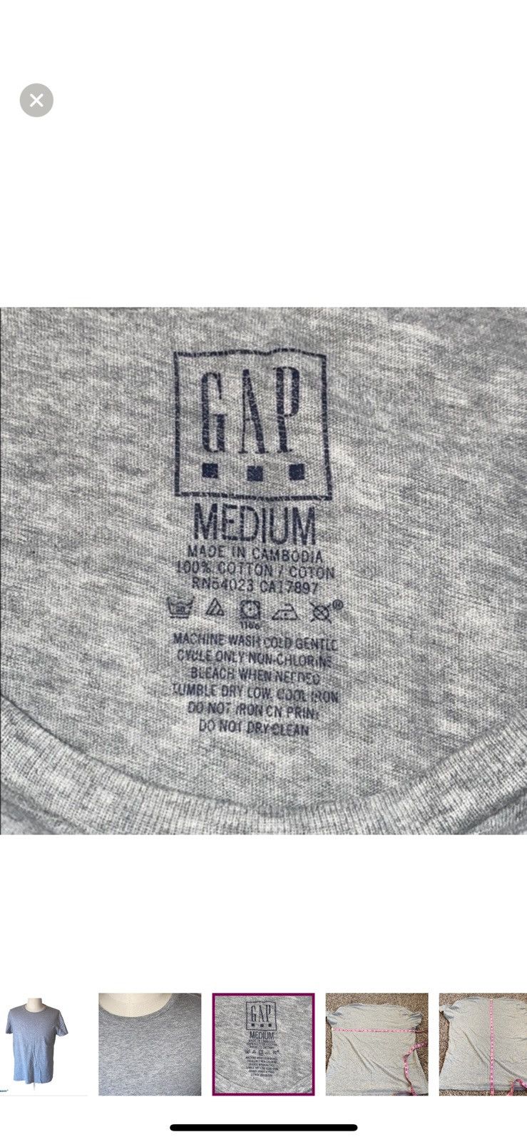 Gap Gap medium gray crewneck T shirt Size US M / EU 48-50 / 2 - 5 Thumbnail