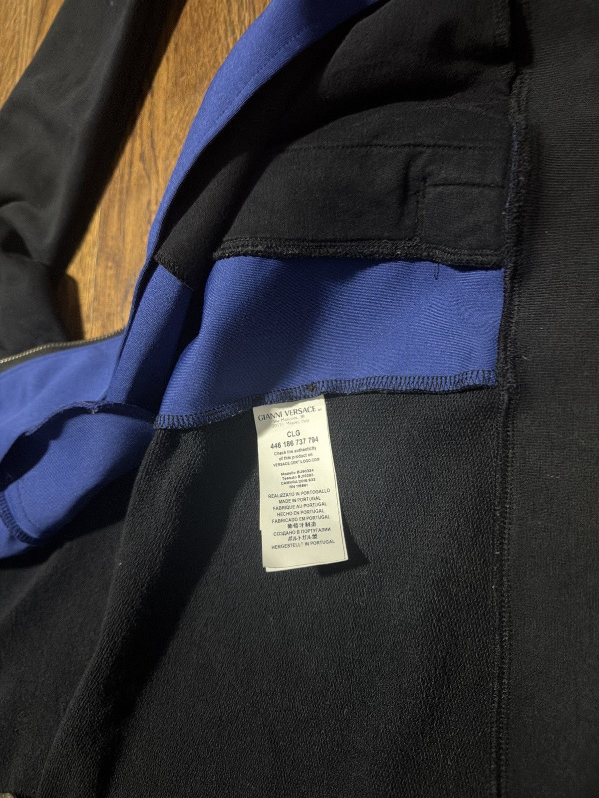 Versus Versace Blue and Black Versace zip-up Size US S / EU 44-46 / 1 - 6 Thumbnail