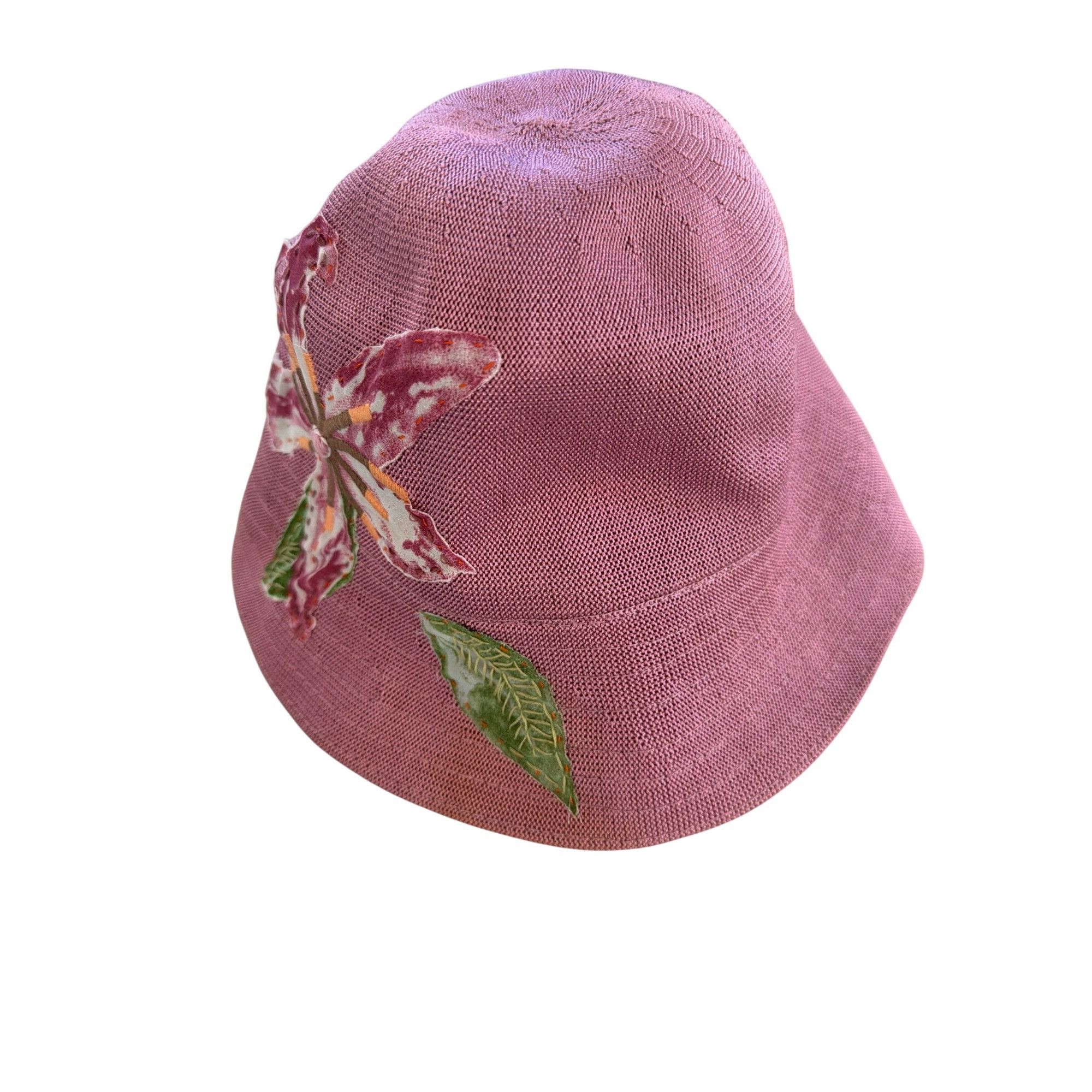 Kangol Kangol OS Embroidered Bucket Hat Floral Rose Pink Vintage HT Size ONE SIZE - 14 Thumbnail