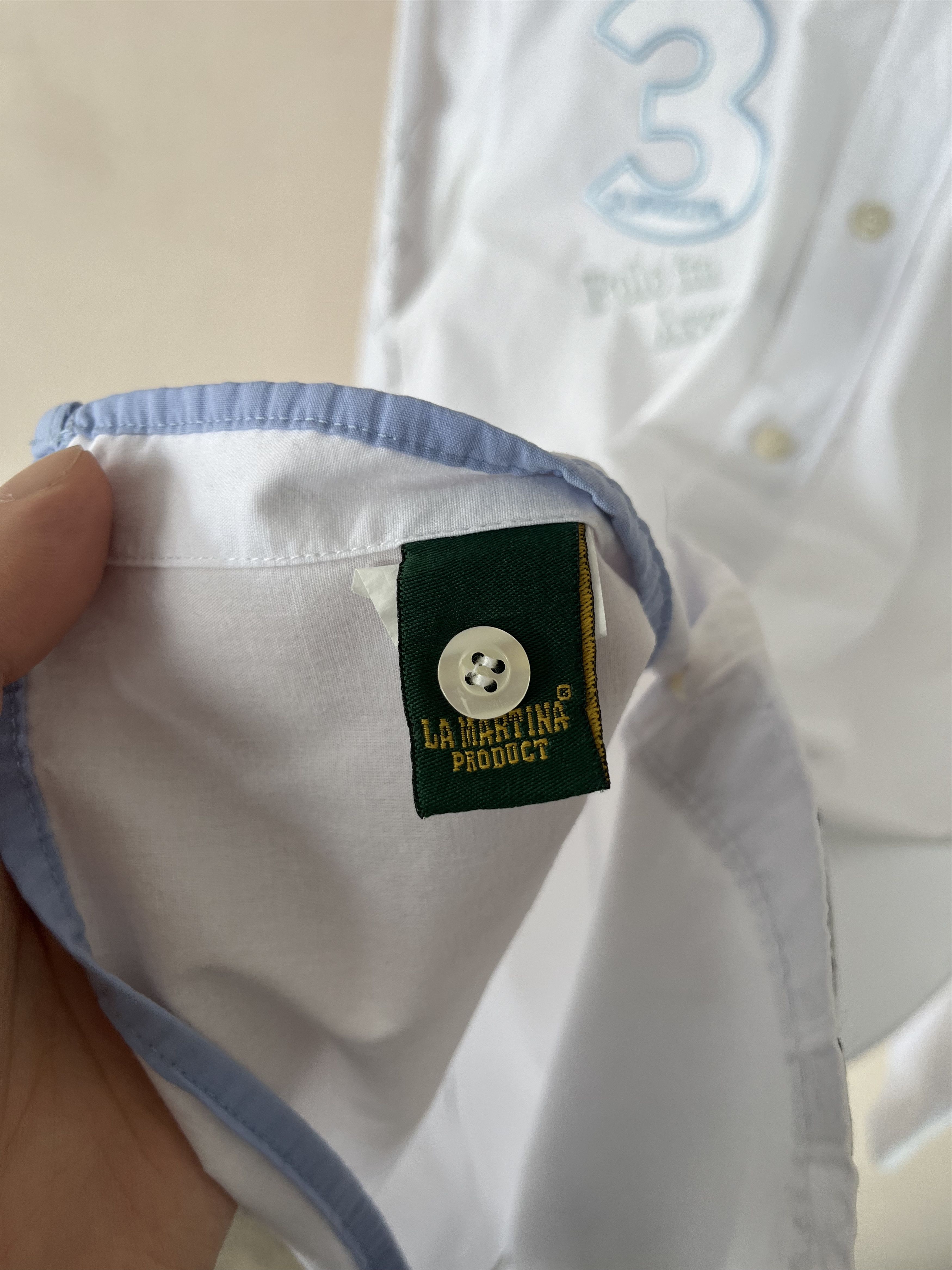 La Martina La Martina Collared Button-Down Shirt White Argentina 3 Size US M / EU 48-50 / 2 - 6 Thumbnail