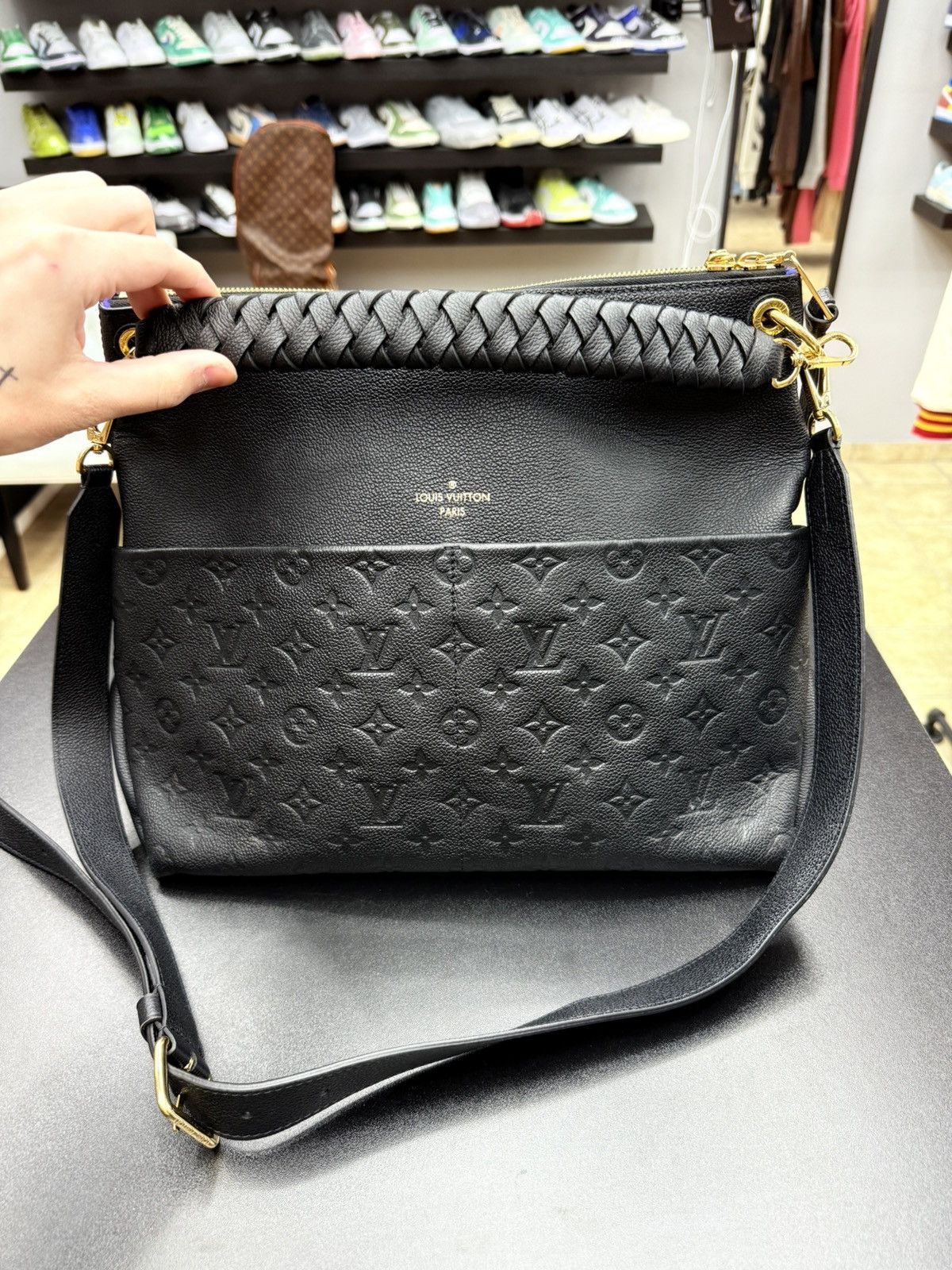 Louis Vuitton Louis Vuitton Maida Hobo Bag BLK Monogram Empreinte Leather Size ONE SIZE - 2 Thumbnail