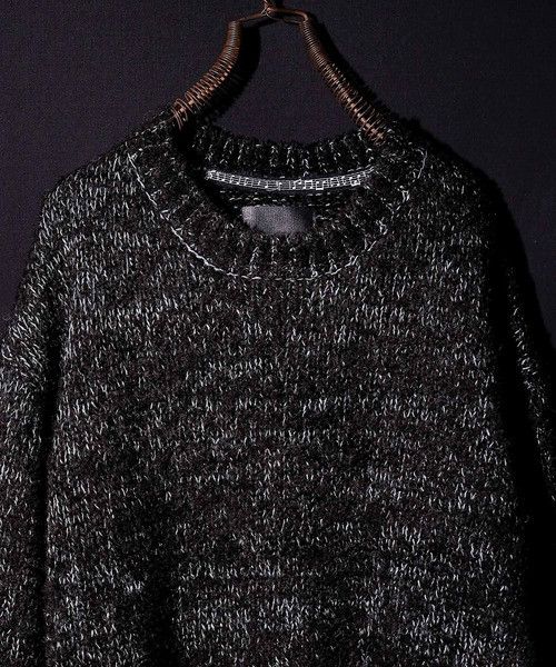 Number (N)ine Number nine SHORT FEATHER KNIT PULLOVER sweater