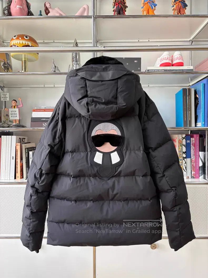 Fendi Fendi Black Removable Mink Fur Collar Karl Lagerfeld Diamo Size US L / EU 52-54 / 3 - 3 Thumbnail
