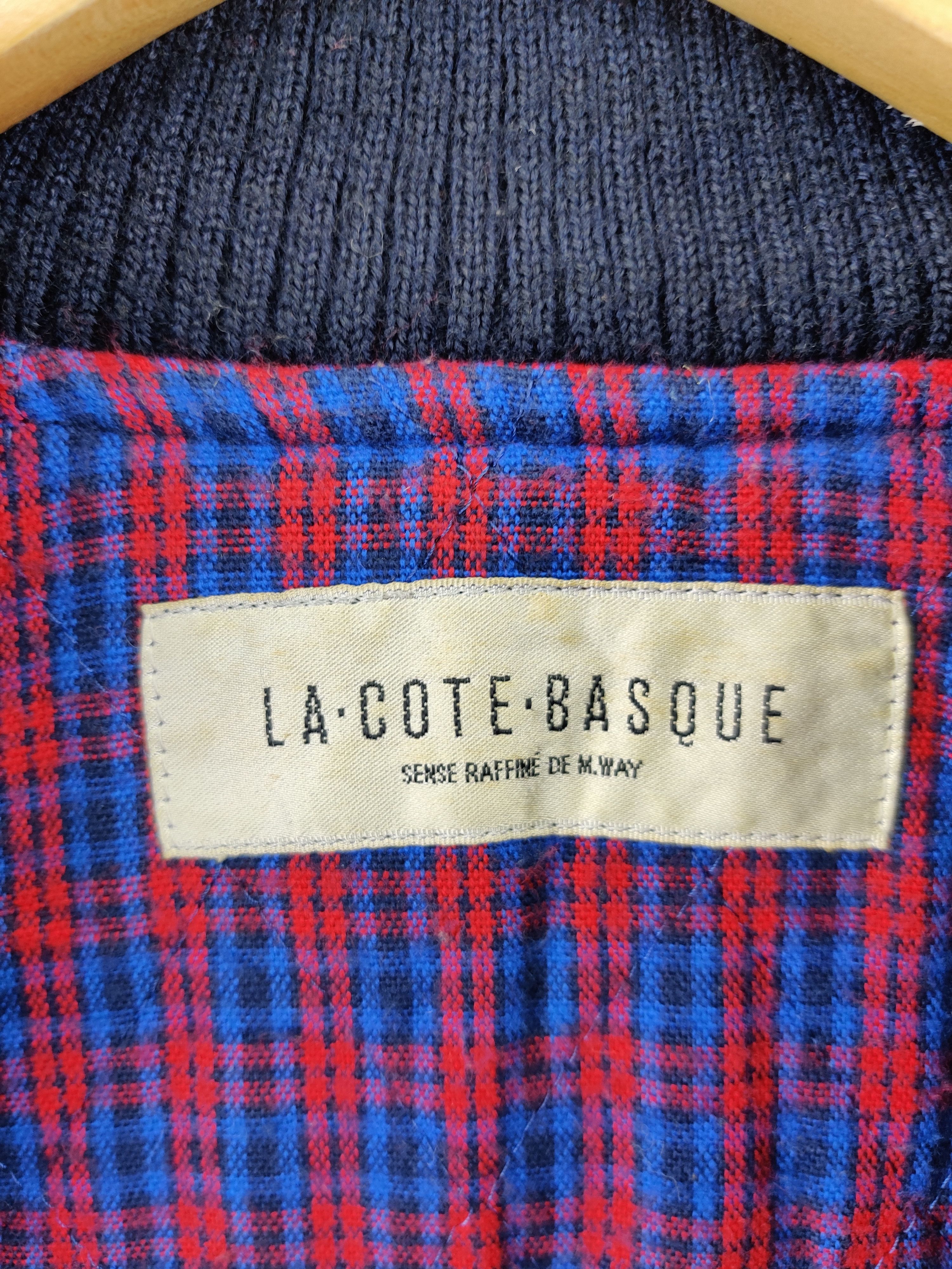 Japanese Brand Vintage Lacote Basque Wool Varsity Leather Jacket Size US XL / EU 56 / 4 - 8 Thumbnail