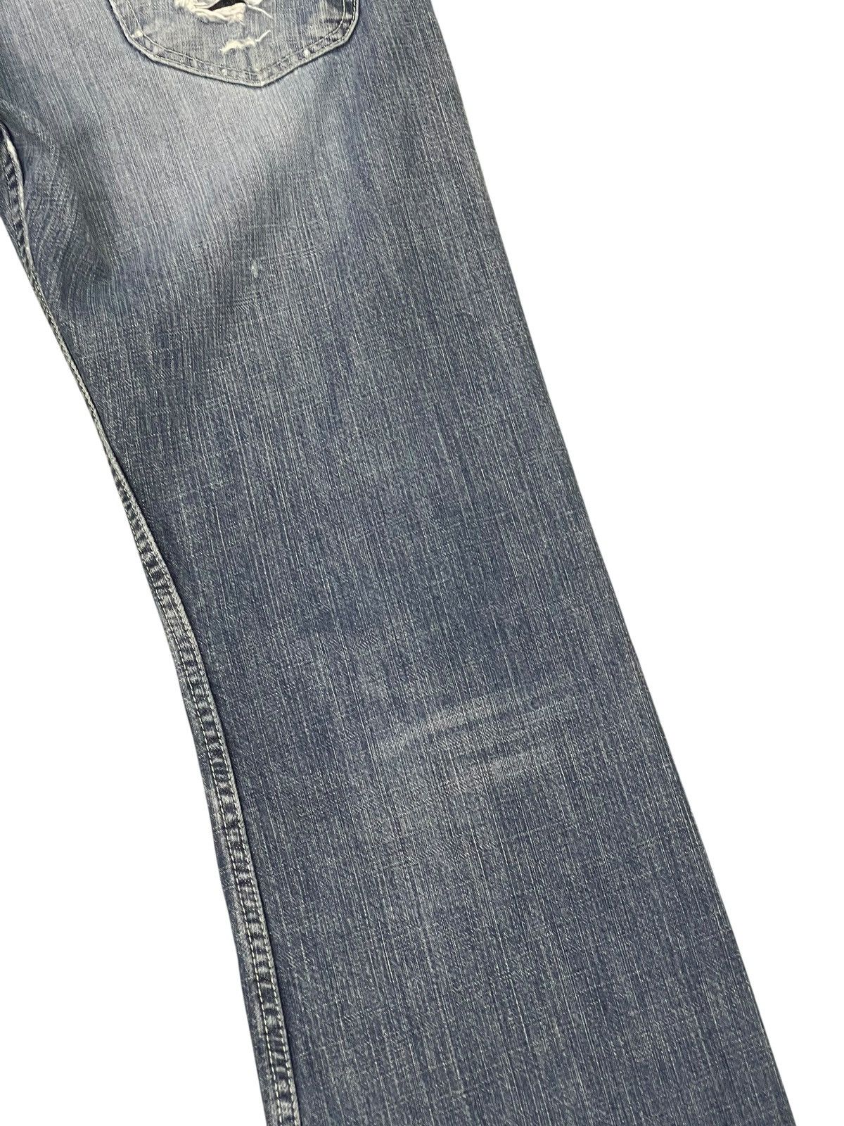 Lee Flare Jeans Lee Europe Faded Distress Boot Cut 2🟦3 Size US 33 - 16 Thumbnail