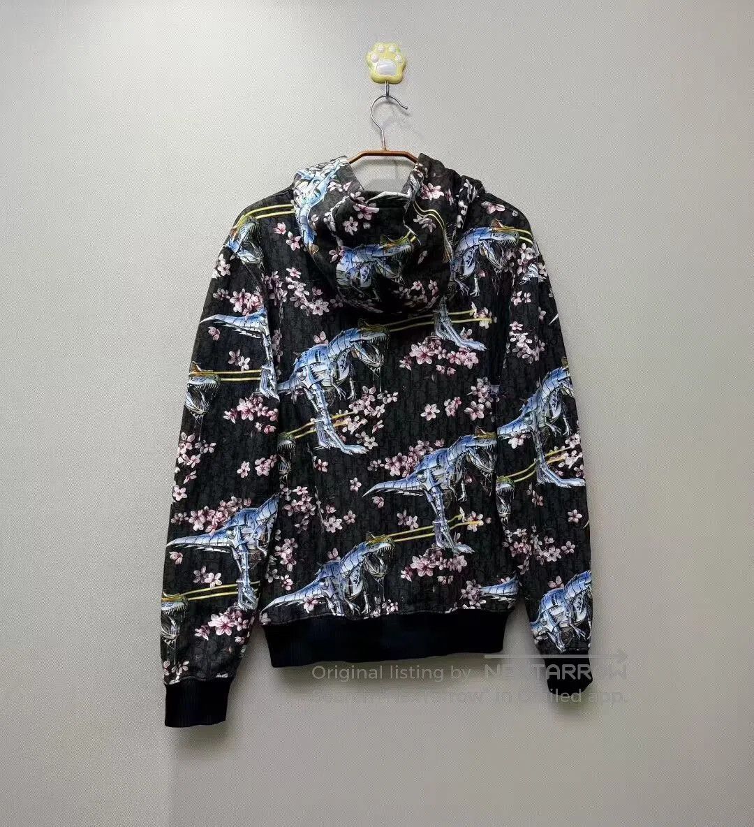 Dior dior x kongshan black floral logo hoodie. Size US XL / EU 56 / 4 - 4 Thumbnail