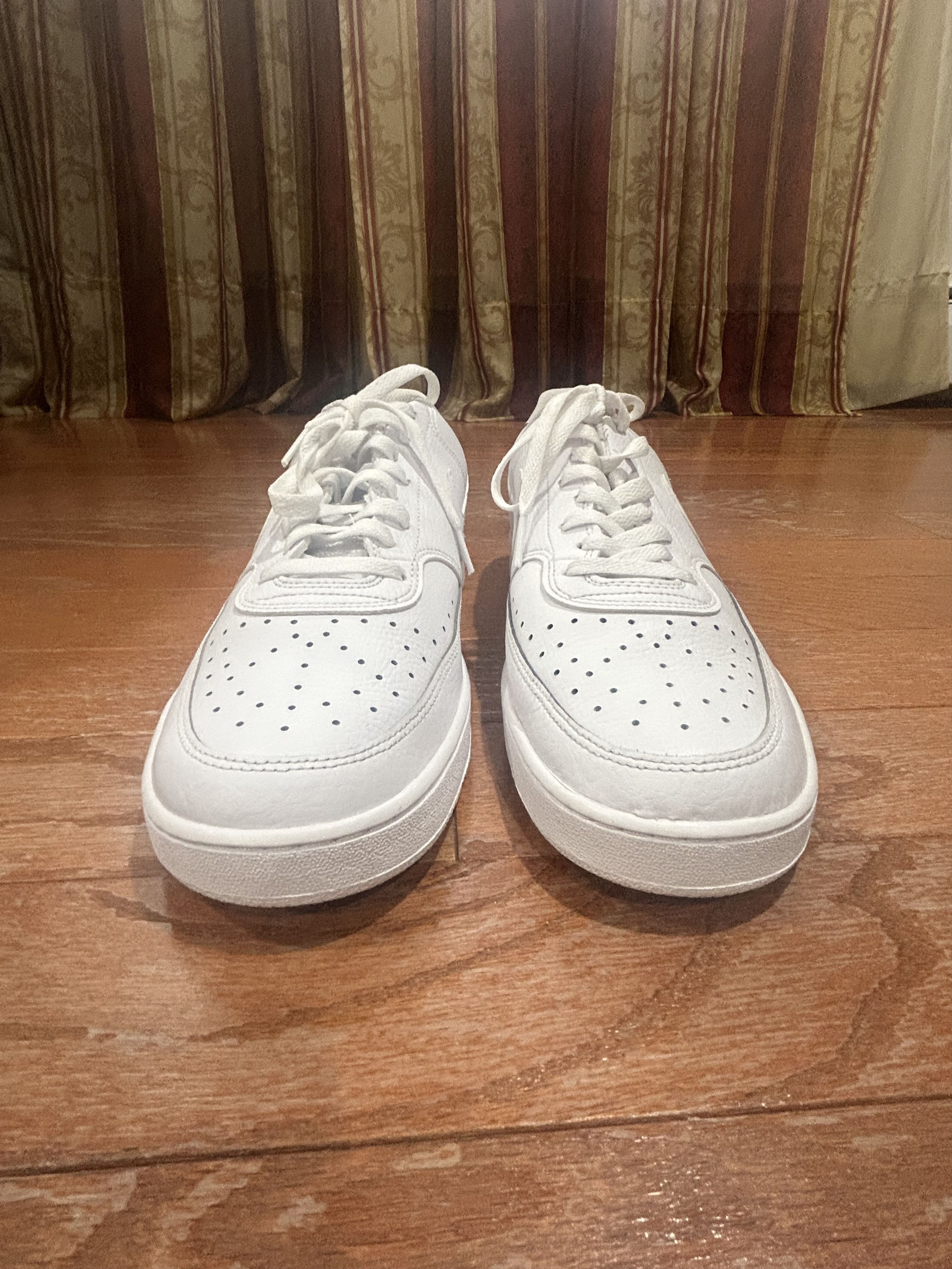 Nike Nike Court Vision Low Triple White Size US 11.5 / EU 44-45 - 4 Thumbnail