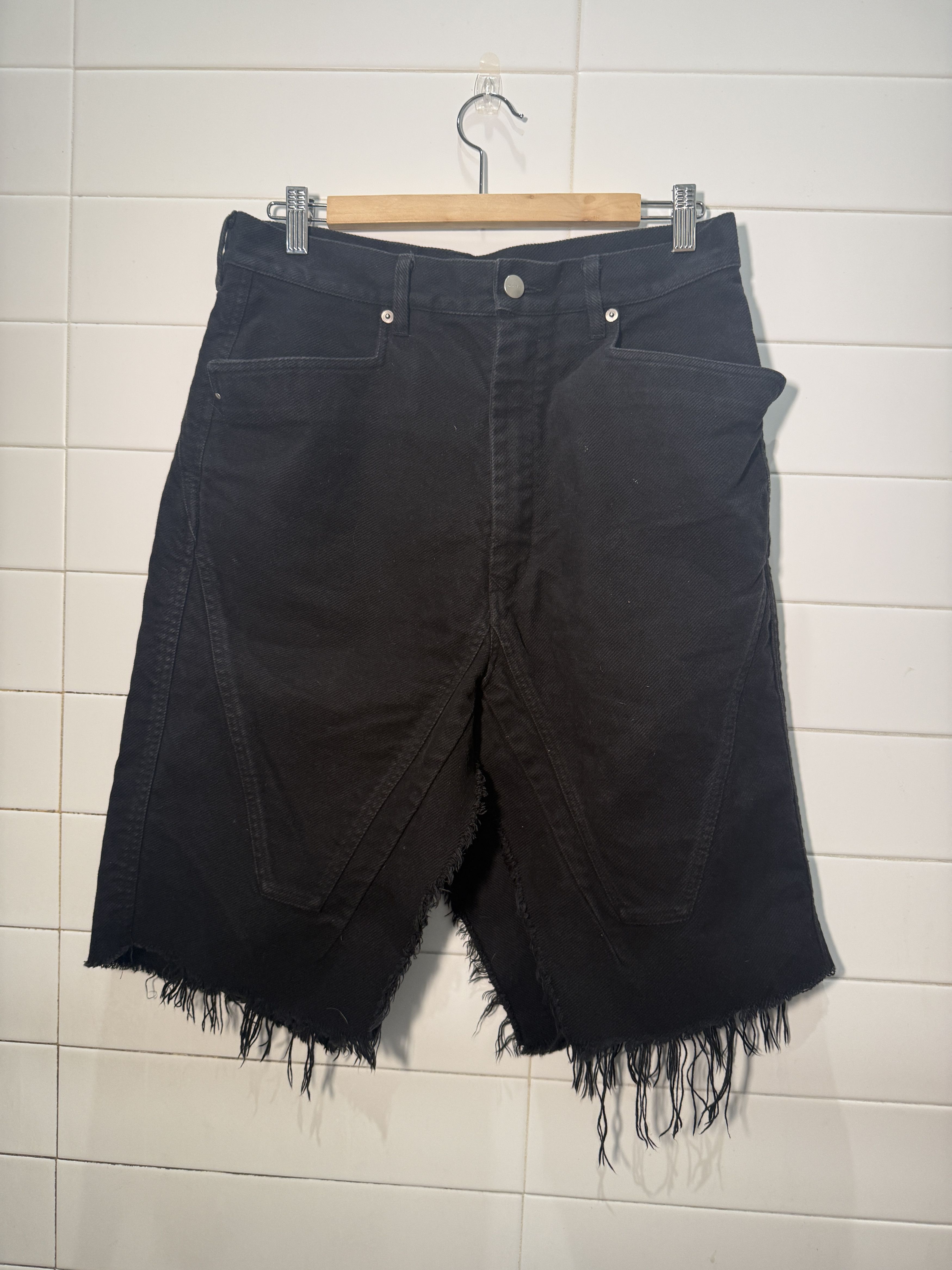 Rick Owens Rick Owens Denim Skirt/ Shorts Size US 31 - 1 Thumbnail