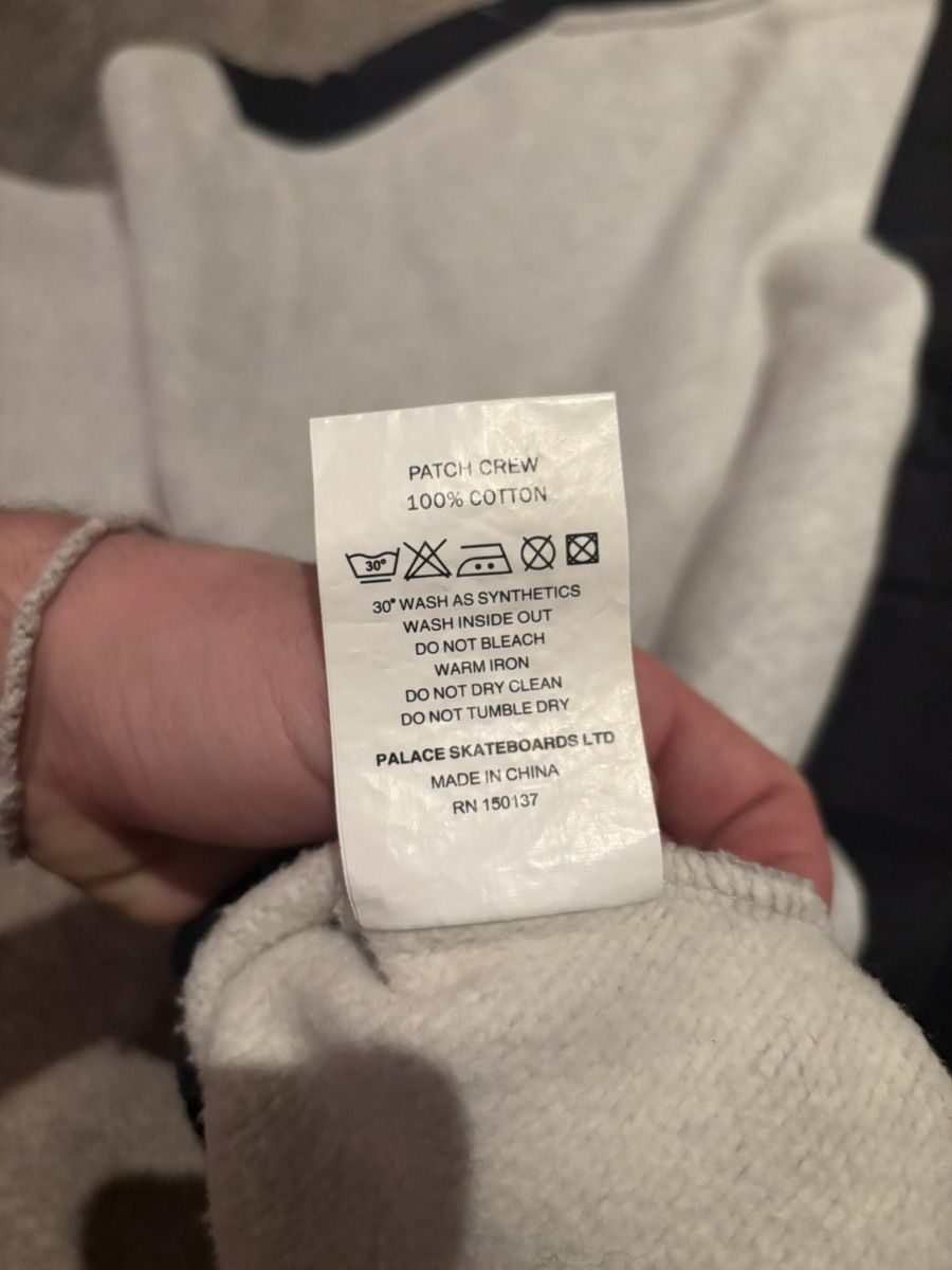 Palace Palace Patchwork Crew Grey Marl Palace Sweater Size M Size US M / EU 48-50 / 2 - 8 Thumbnail