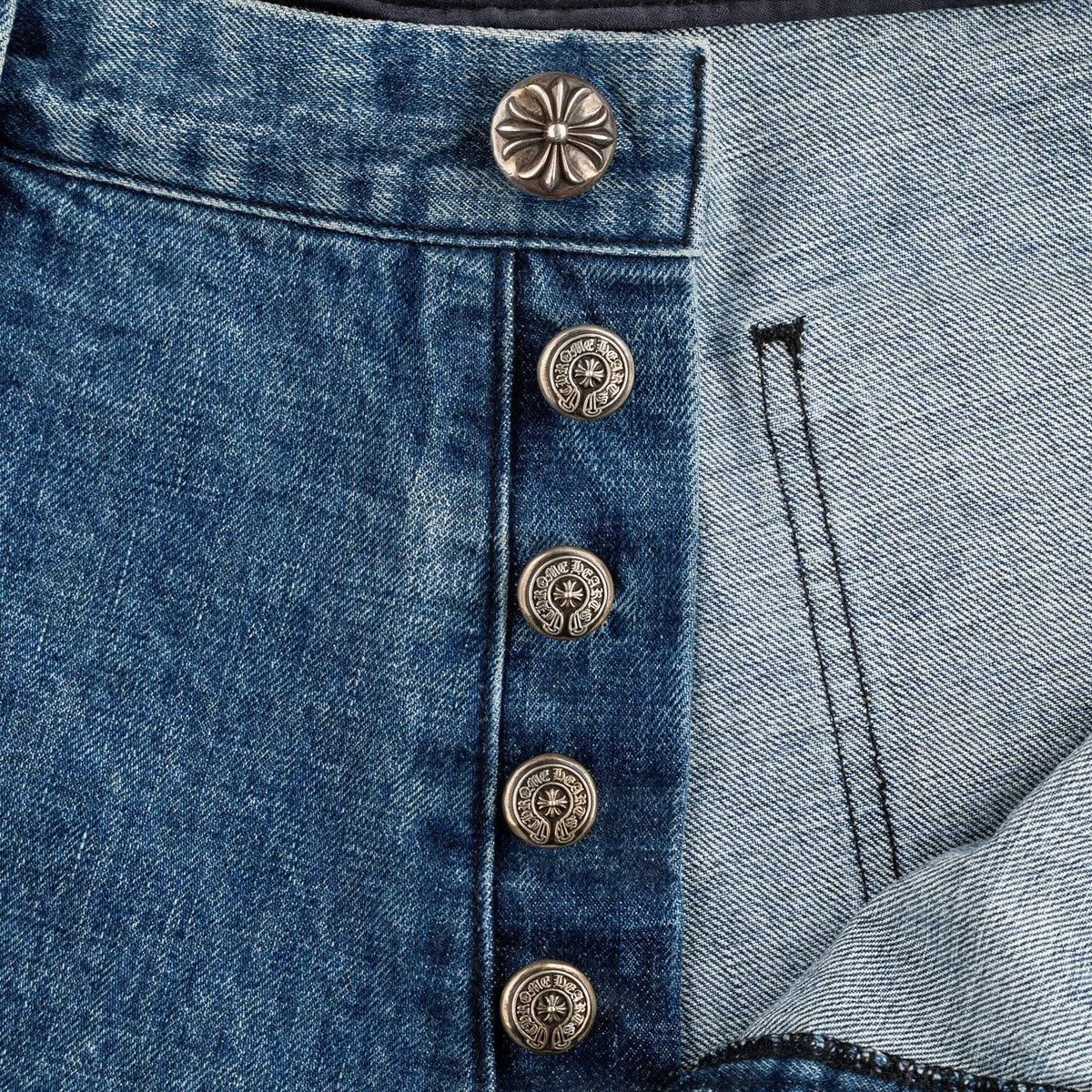 Chrome Hearts Double Knee Carpenter Shorts Indigo Size US 34 / EU 50 - 4 Thumbnail