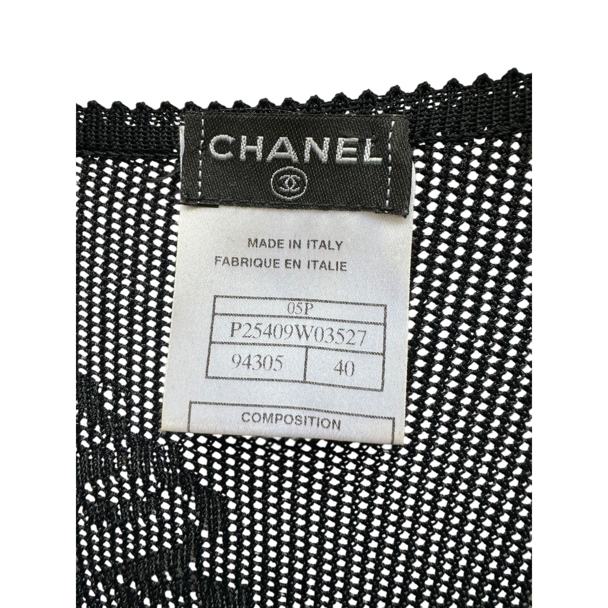 Chanel S/S 2005 Black Floral Lace Balloon-Sleeve Top Size M / US 6-8 / IT 42-44 - 9 Thumbnail