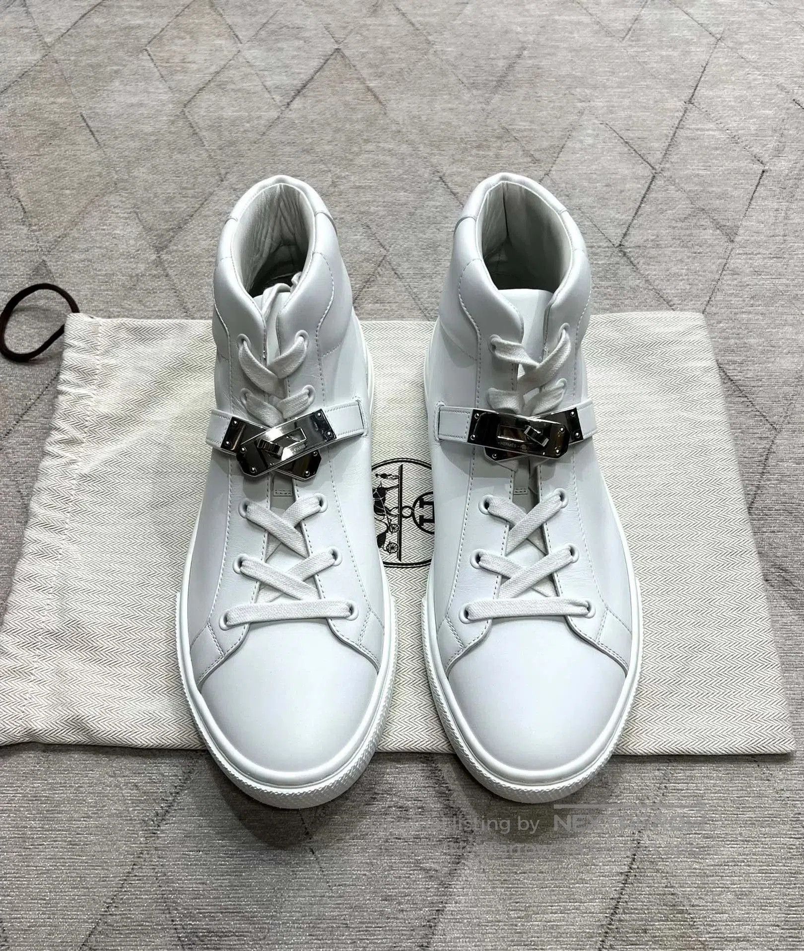 Hermes Hermes Kelly Silver Buckle New Sneakers. Size US 9 / EU 42 - 1 Thumbnail