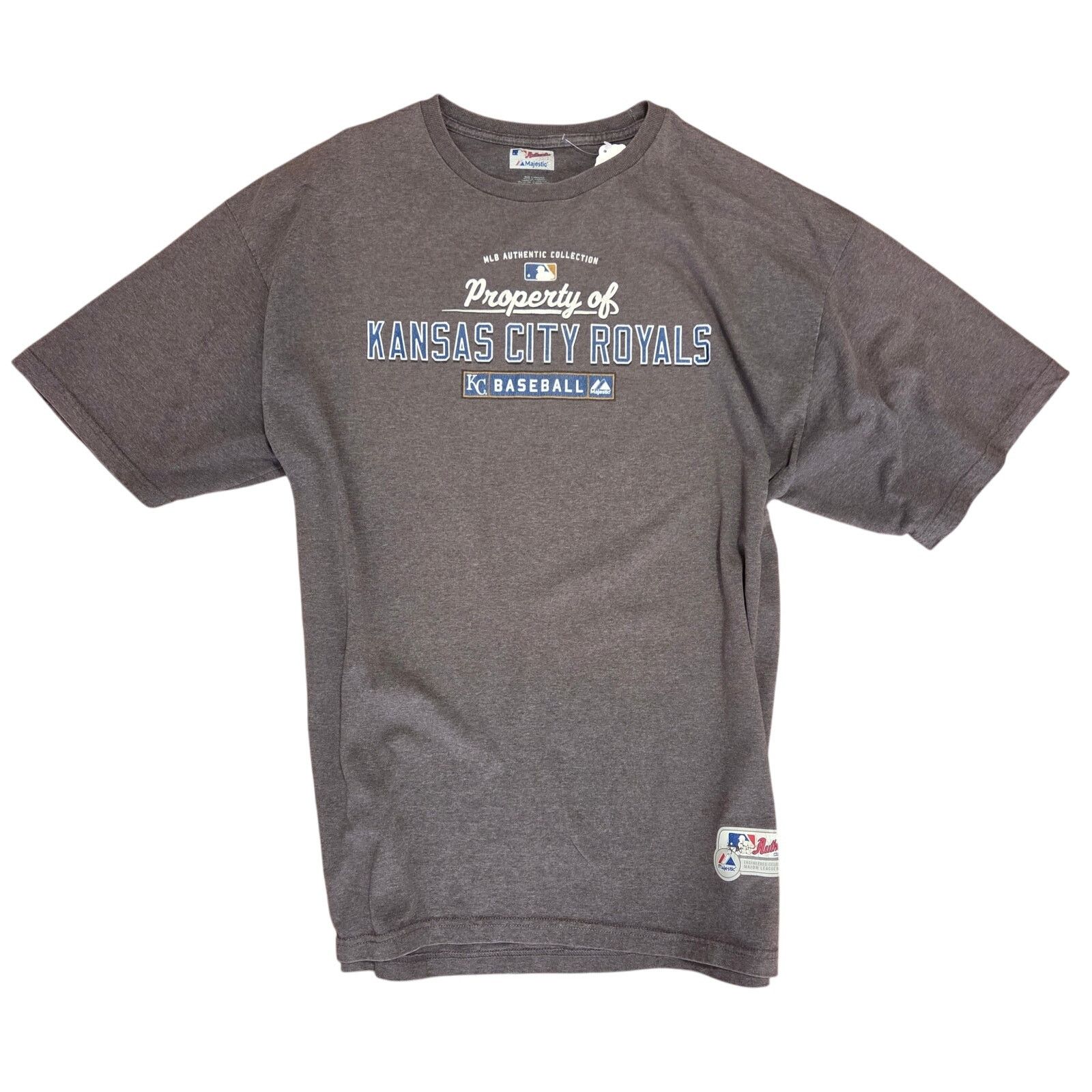 Majestic Vintage Majestic Kansas City Royals Grey T-Shirt - 2XL Size US XXL / EU 58 / 5 - 1 Thumbnail