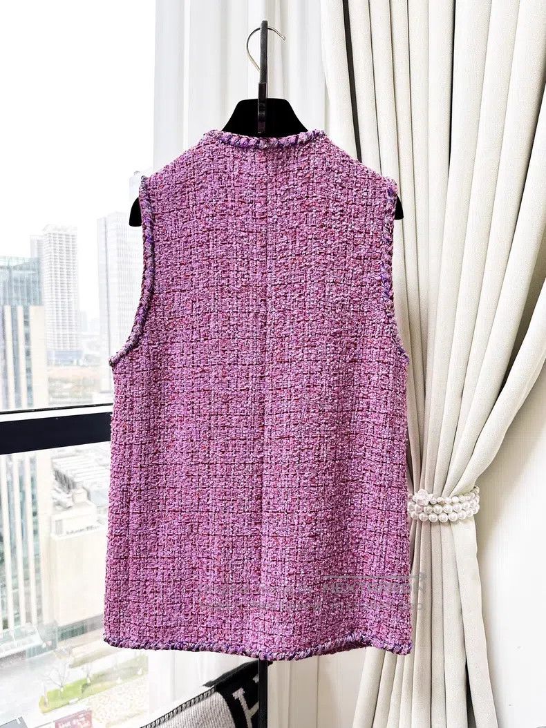 Chanel Chanel Tweed four-pocket vest jacket Size XS / US 0-2 / IT 36-38 - 3 Thumbnail